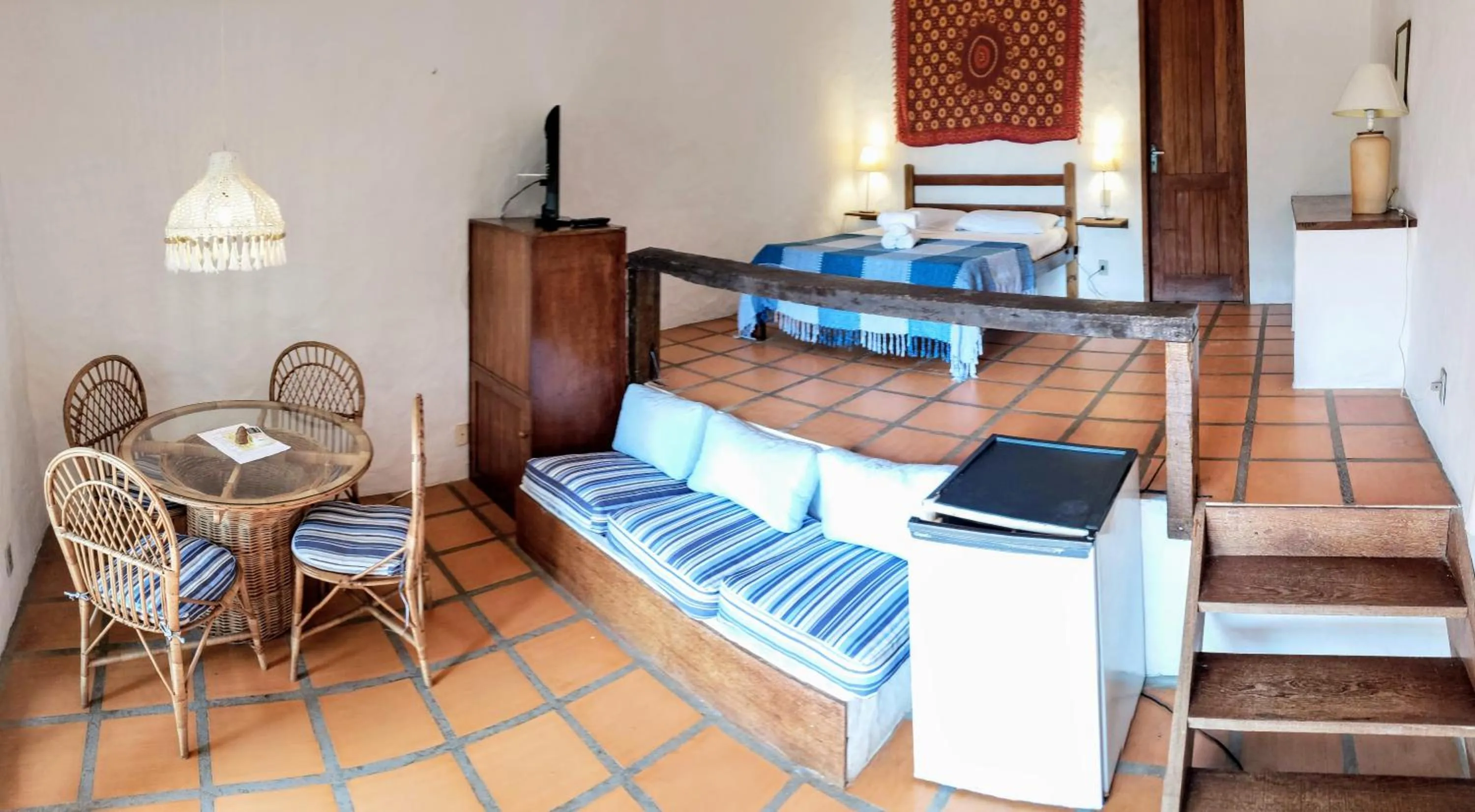 Seating area, Bed in Pousada da Lagoinha