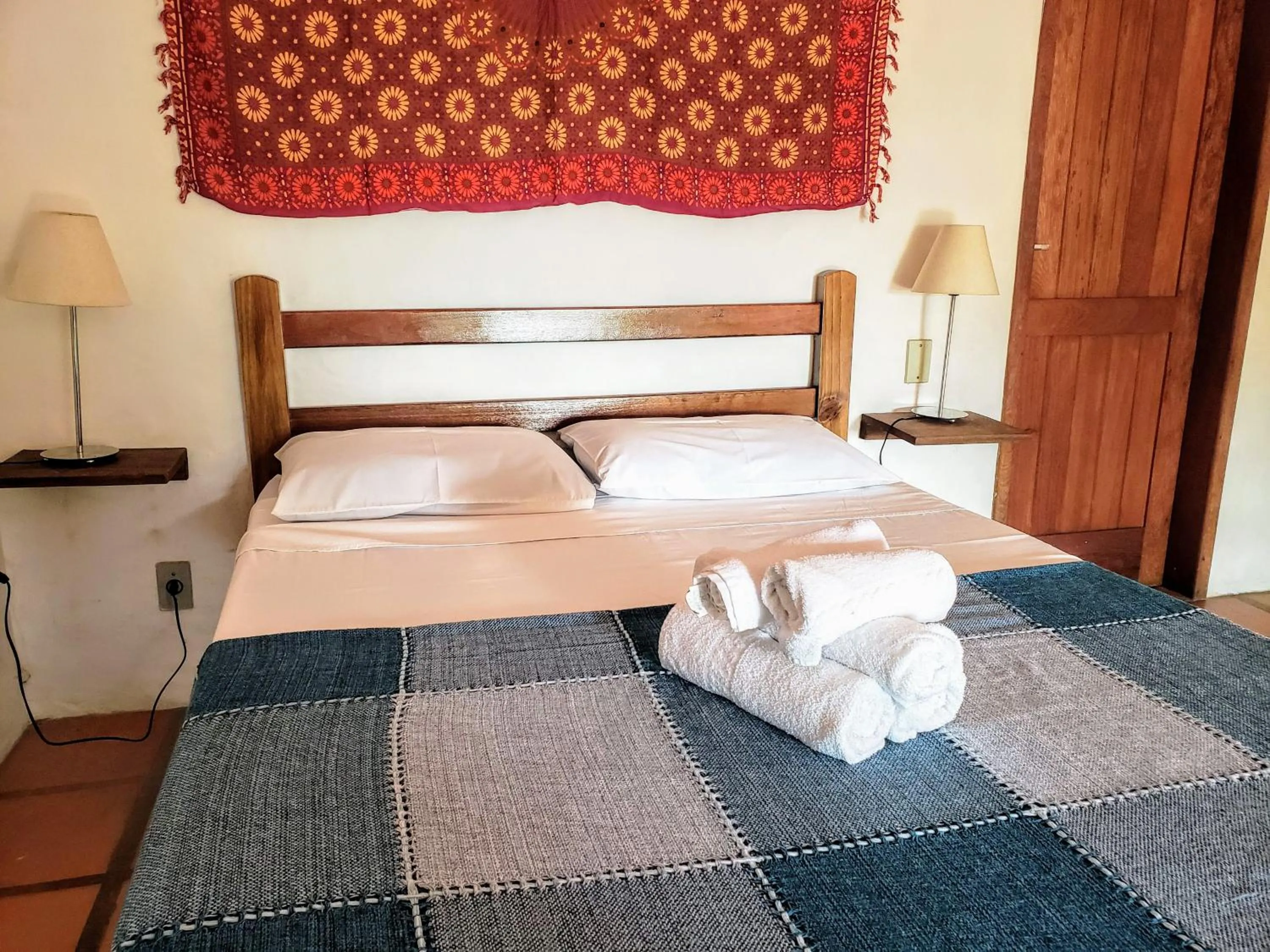 Bed in Pousada da Lagoinha