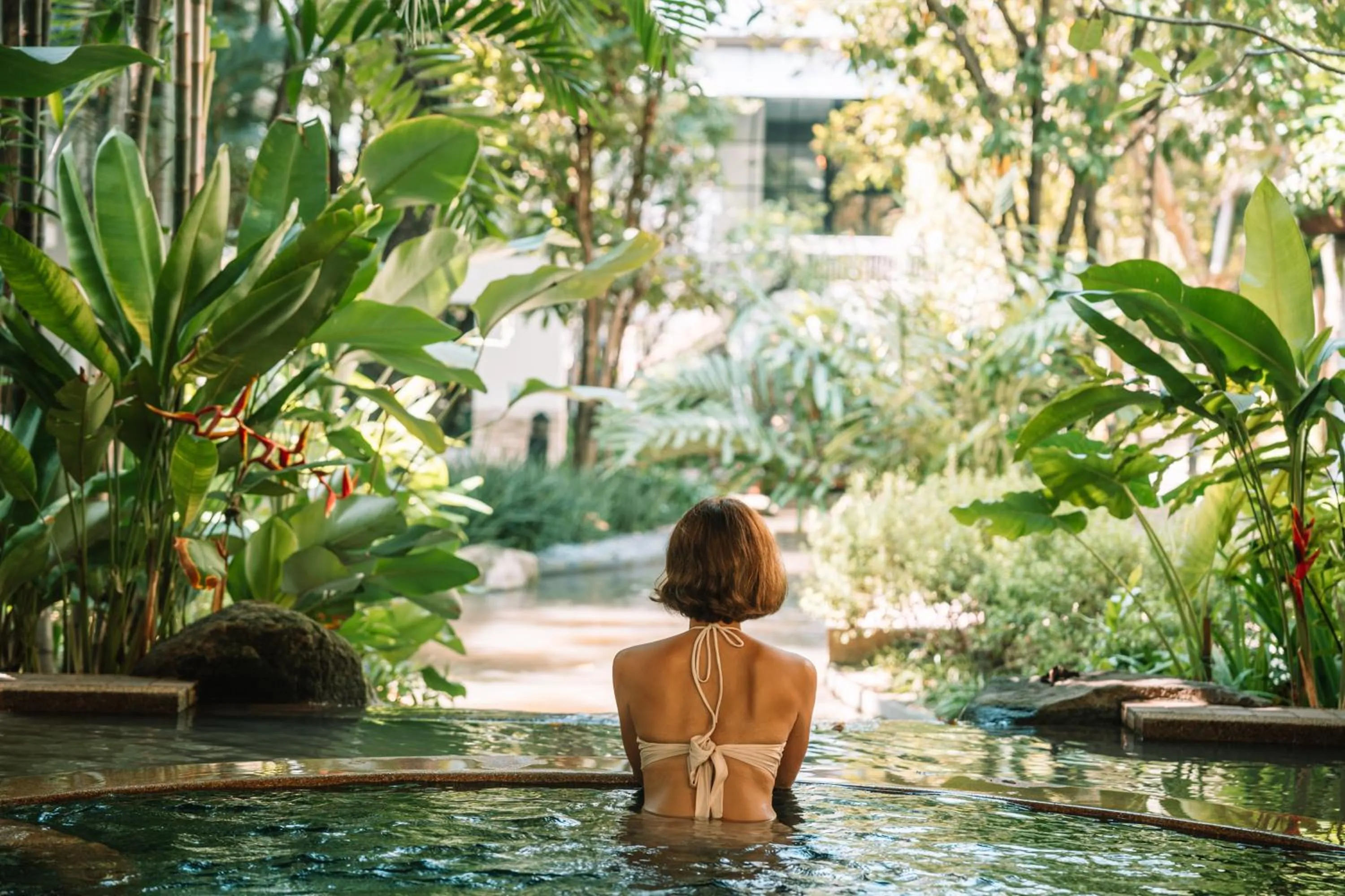 Pool view in The Park Nine Hotel Srinakarin