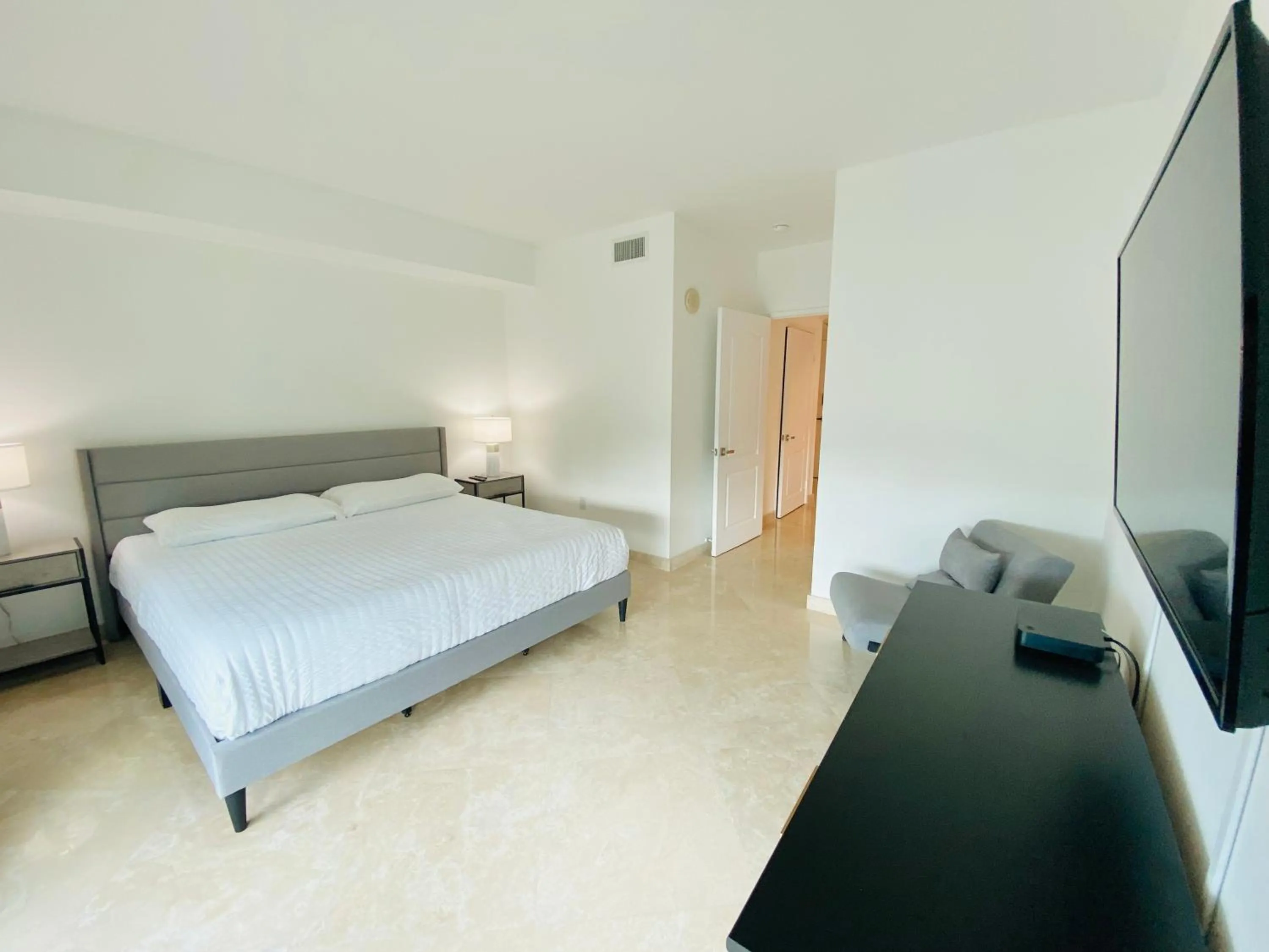 Bed in The King David Condos