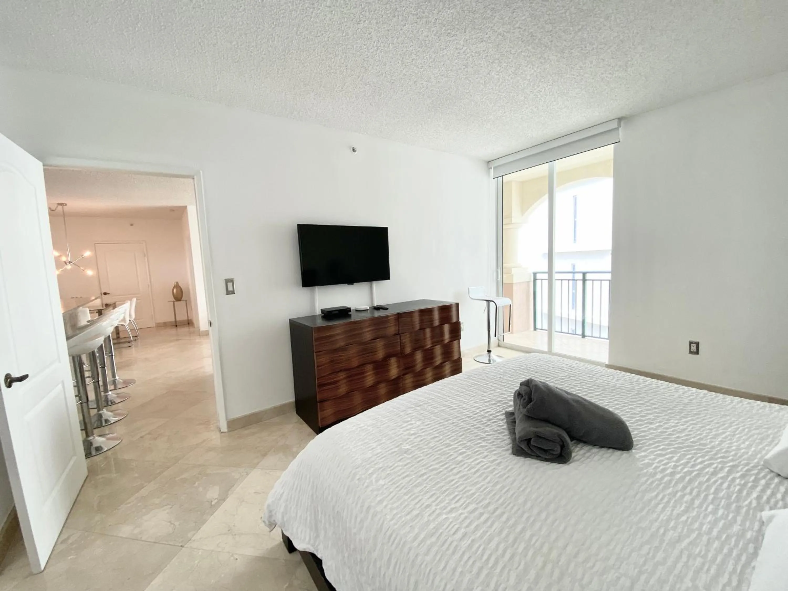 Bed in The King David Condos