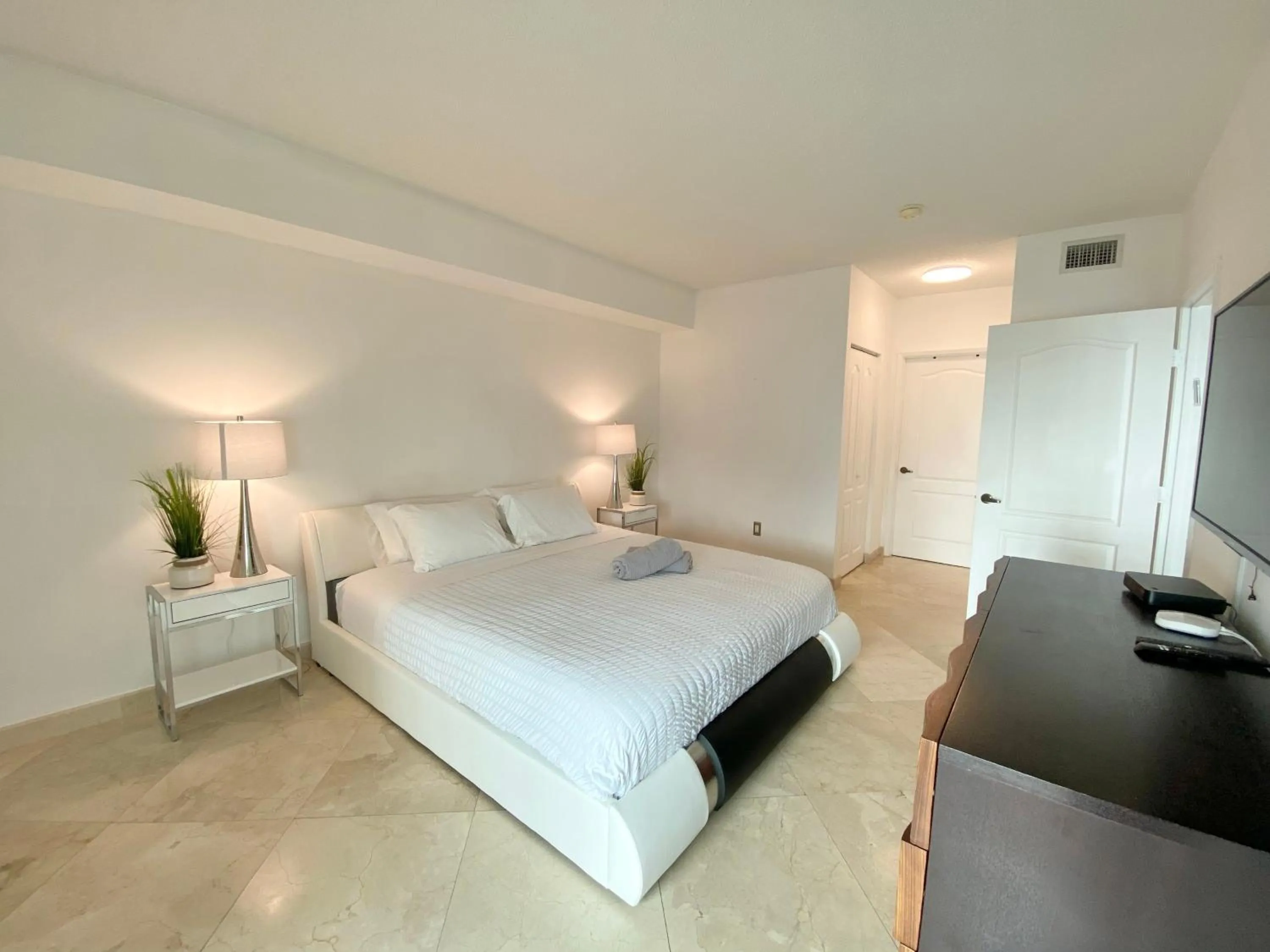 Bed in The King David Condos