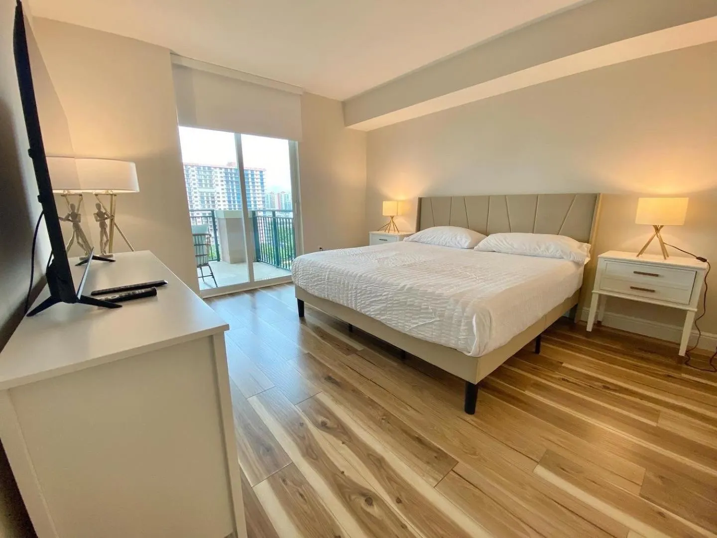 Bed in The King David Condos