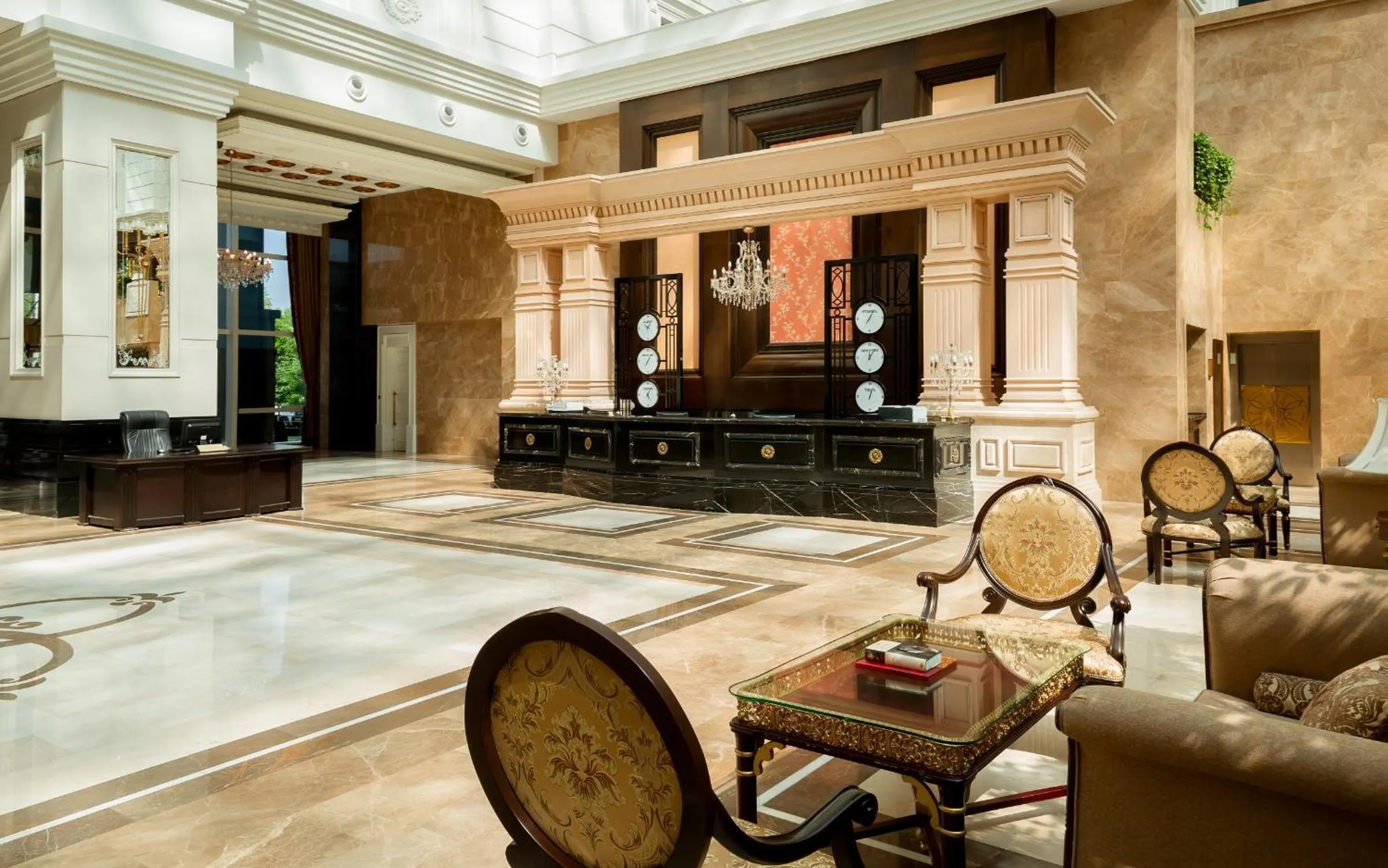 Lobby or reception in Rixos Almaty