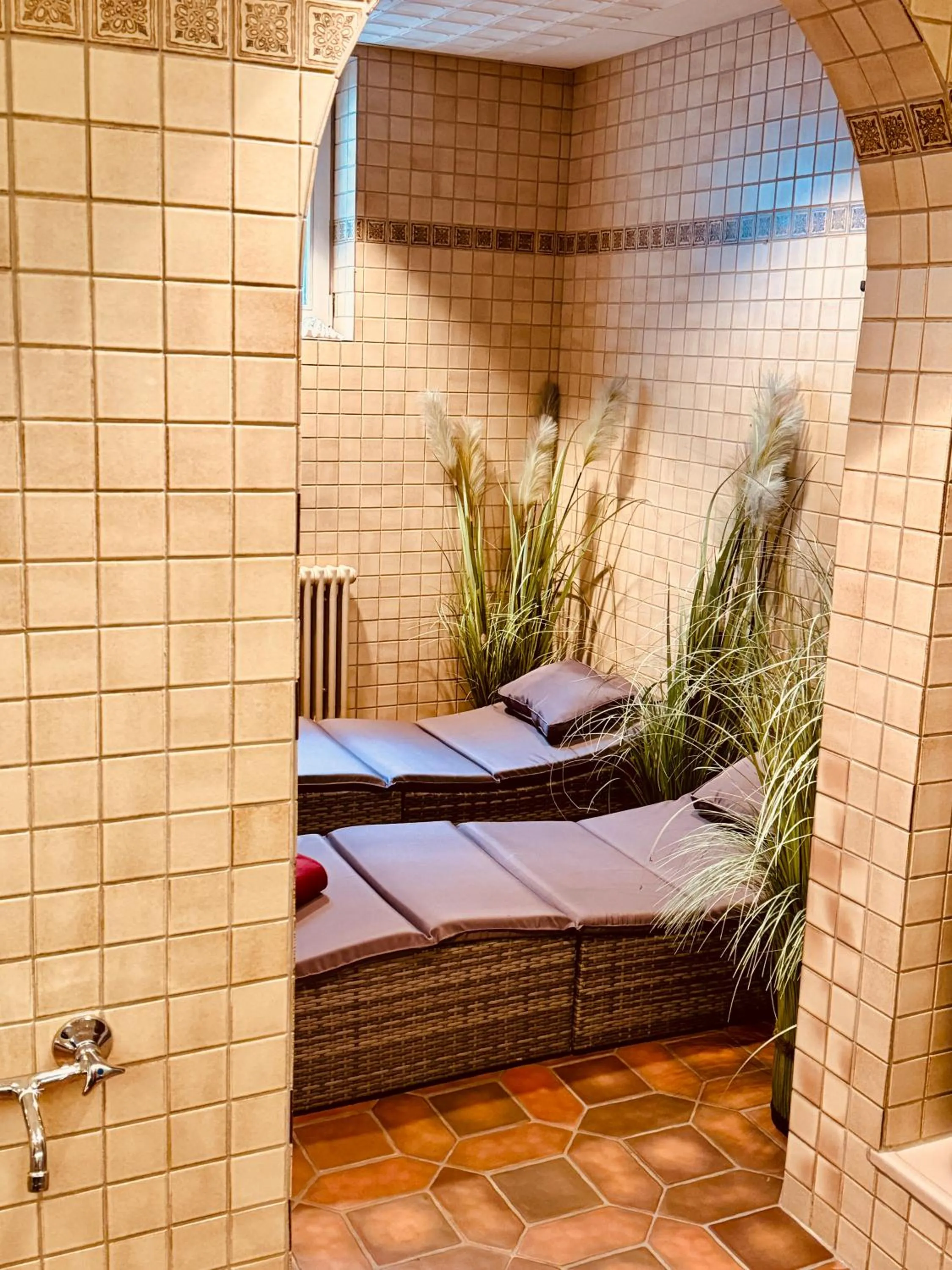 Sauna, Bed in Hotel Restaurant Adler Stube