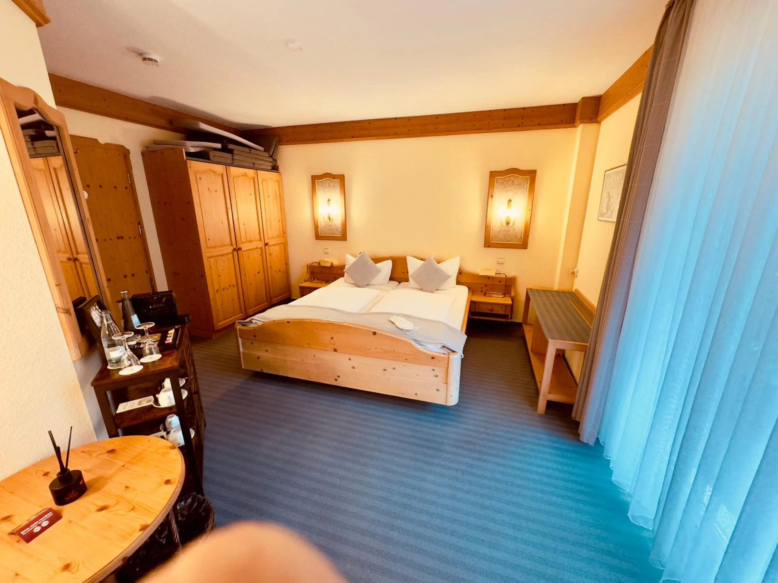 Bed in Hotel Restaurant Adler Stube