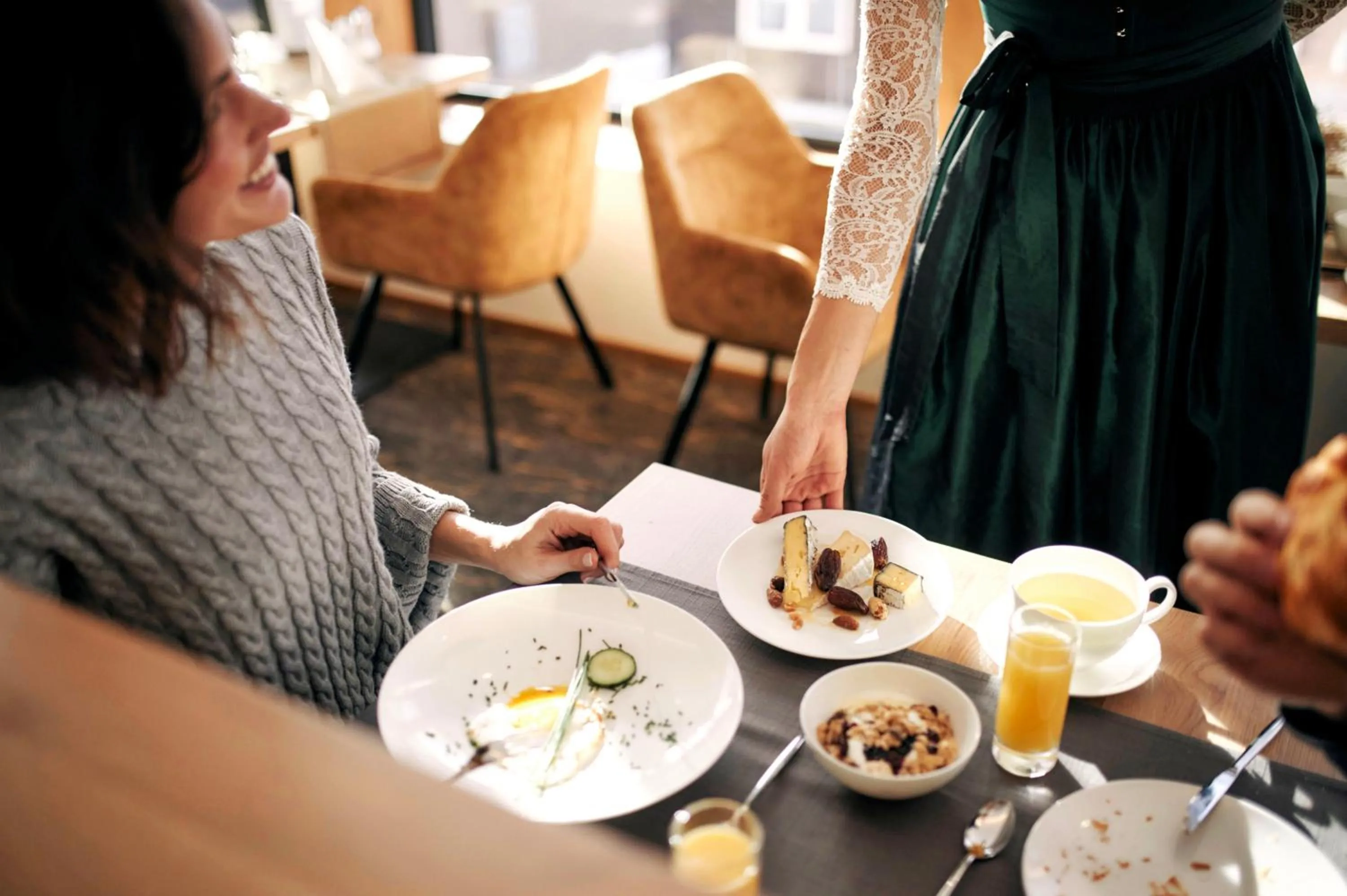 Buffet breakfast in Apparthotel Sankt Georg