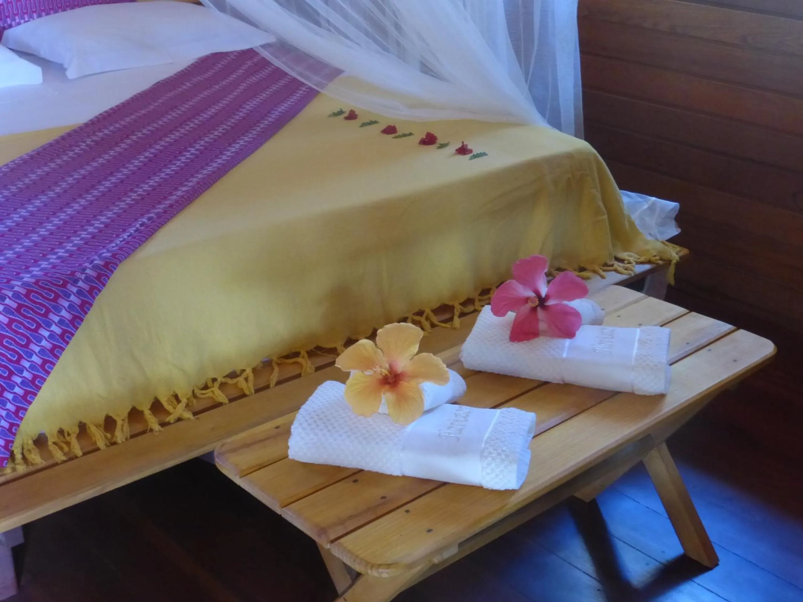 Bed in Pousada Horizonte Azul