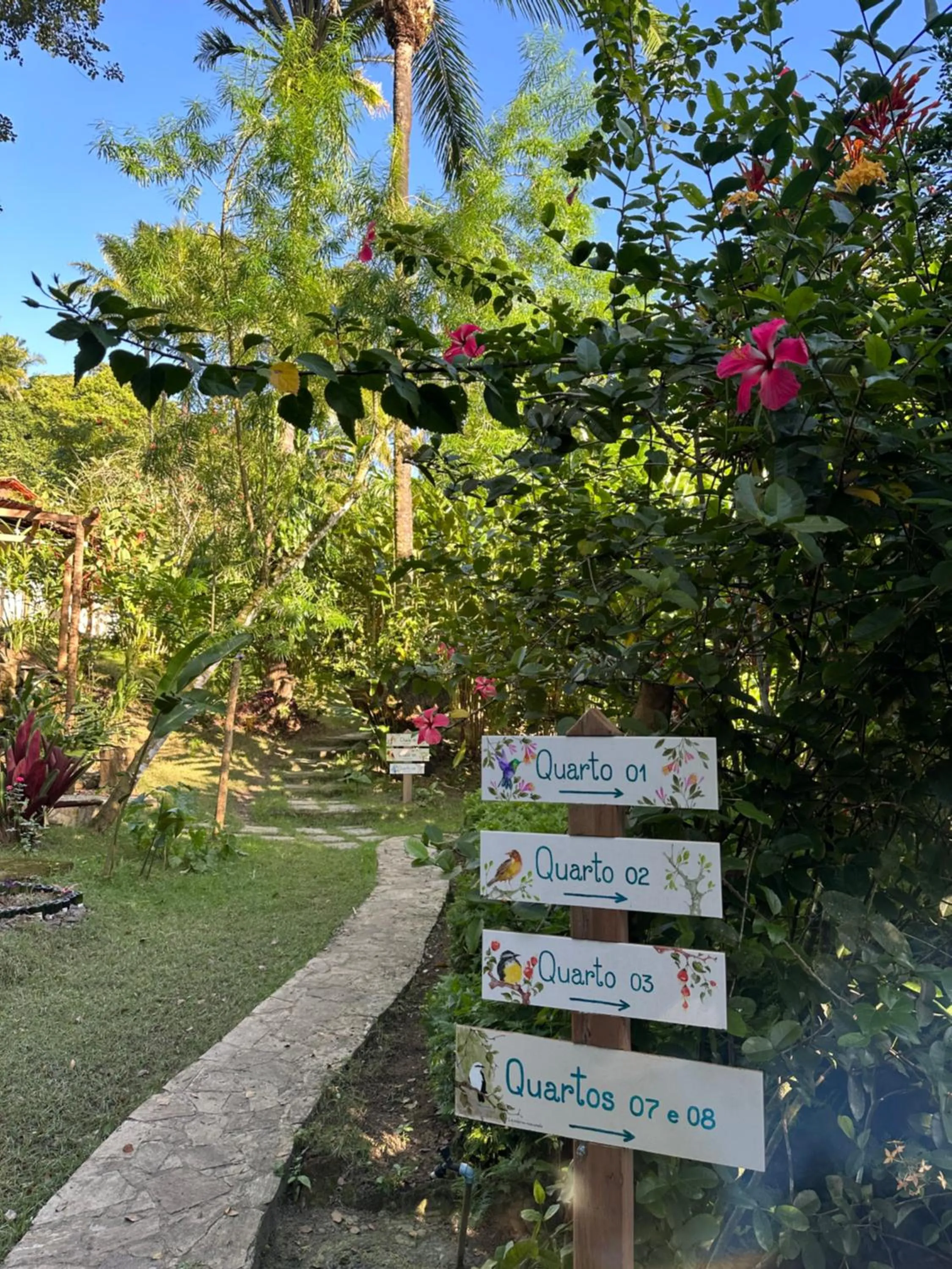 Garden in Pousada Horizonte Azul