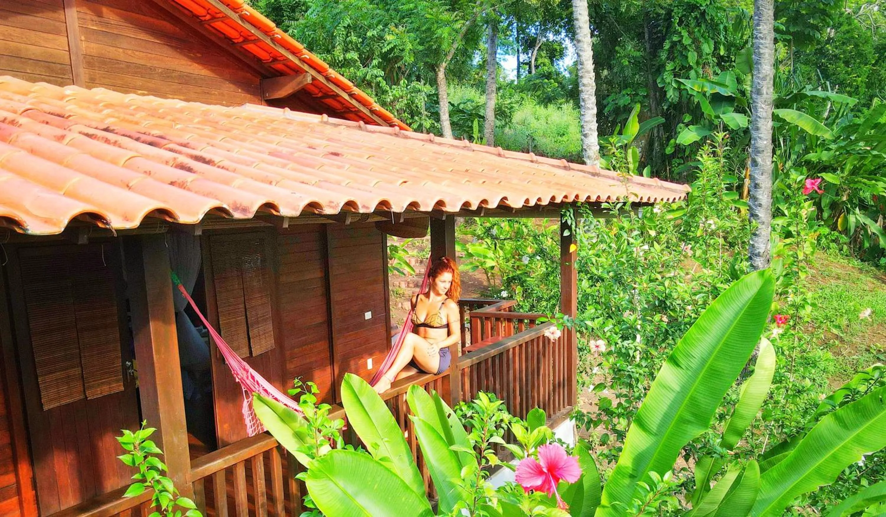 Balcony/Terrace in Pousada Horizonte Azul