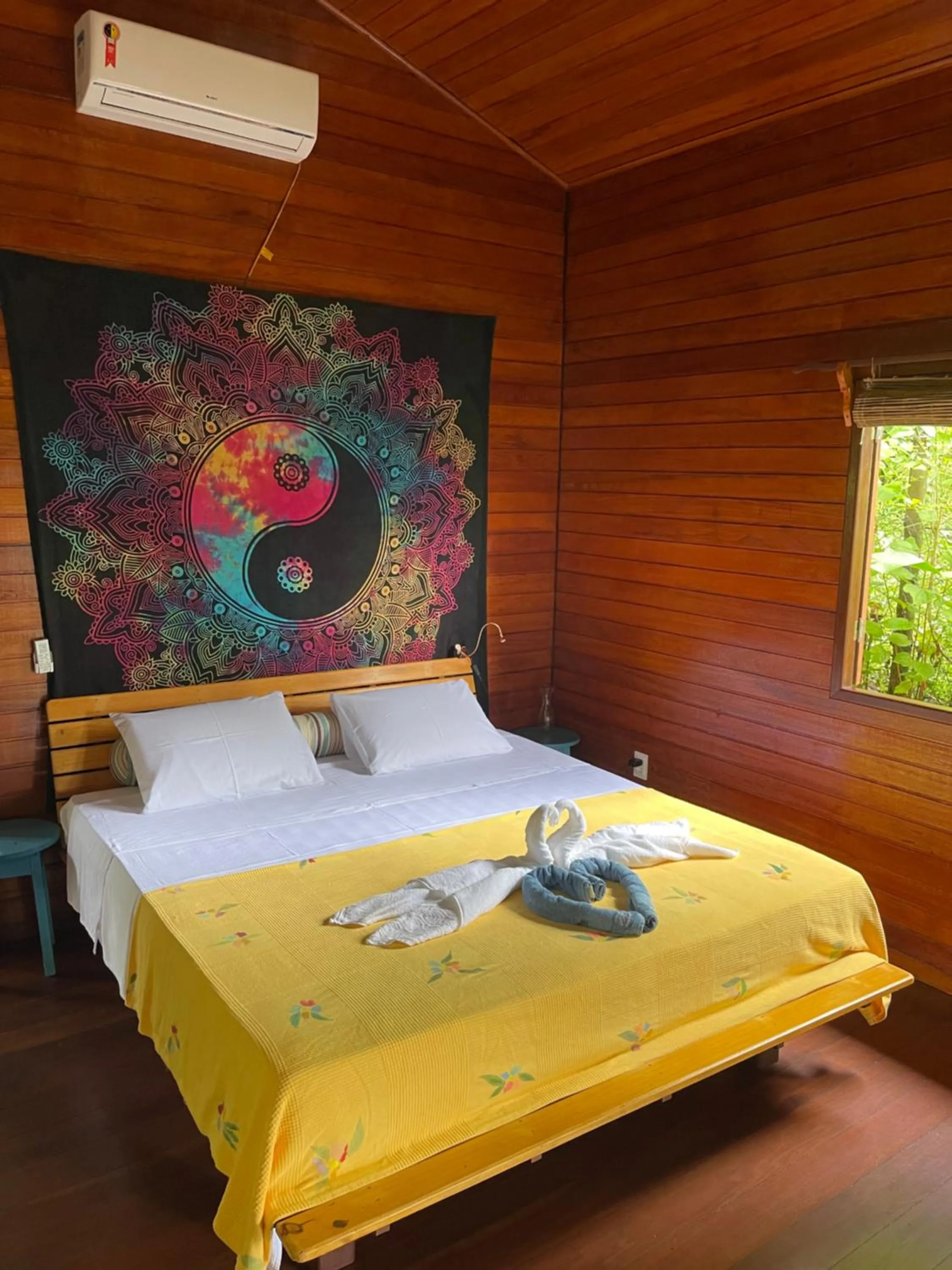 Bed in Pousada Horizonte Azul