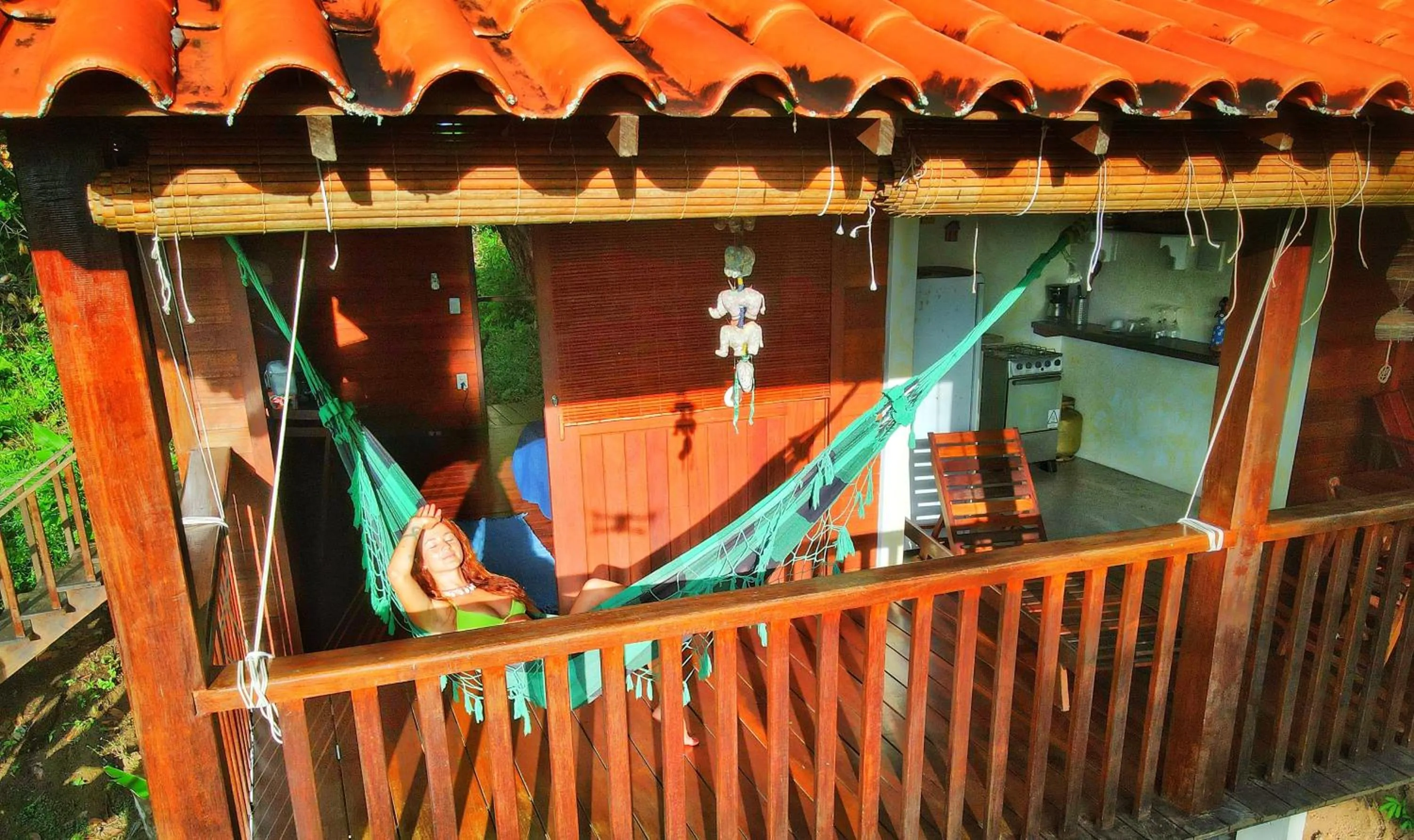 Balcony/Terrace in Pousada Horizonte Azul