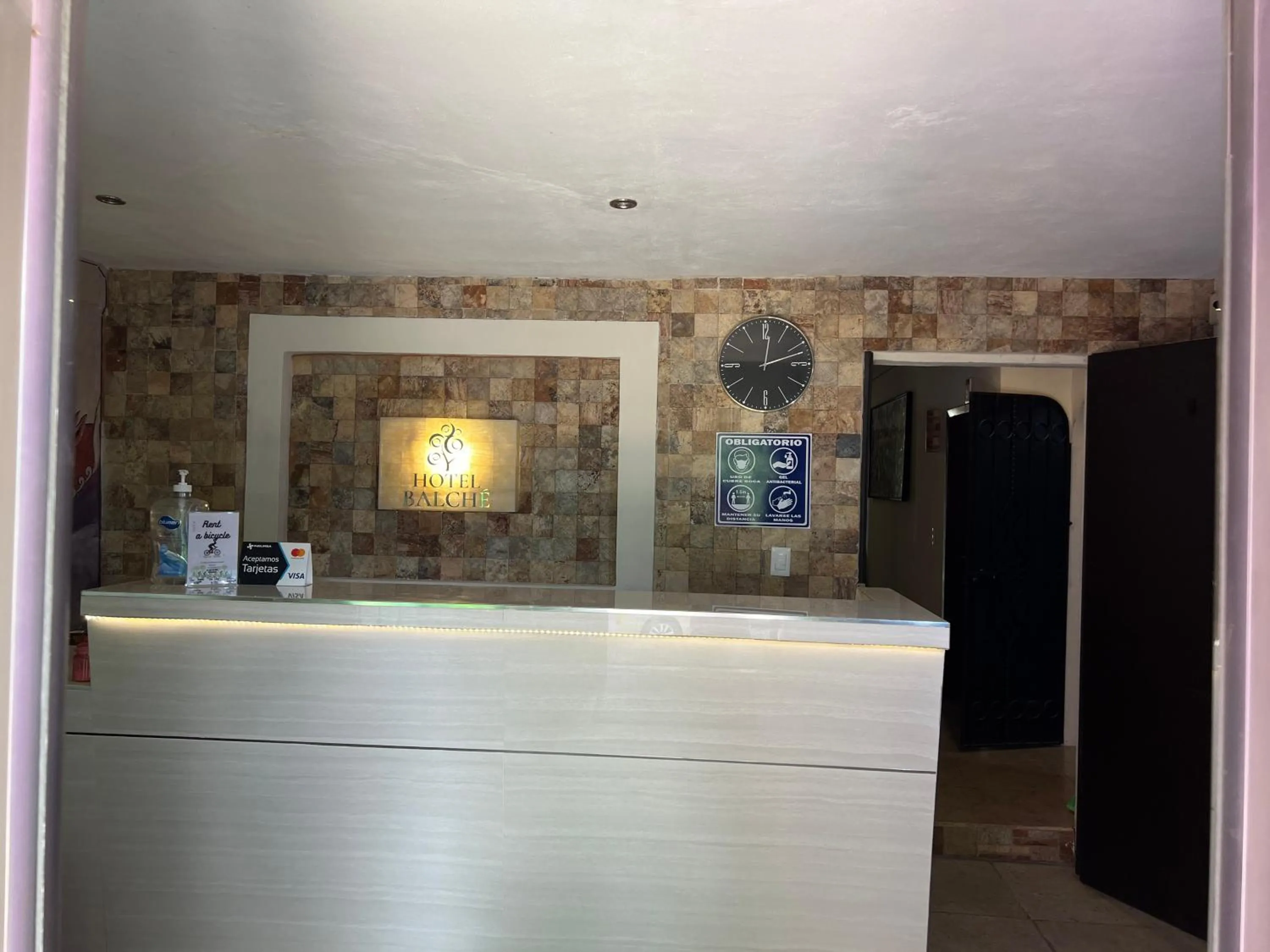 Lobby or reception in Hotel Balché