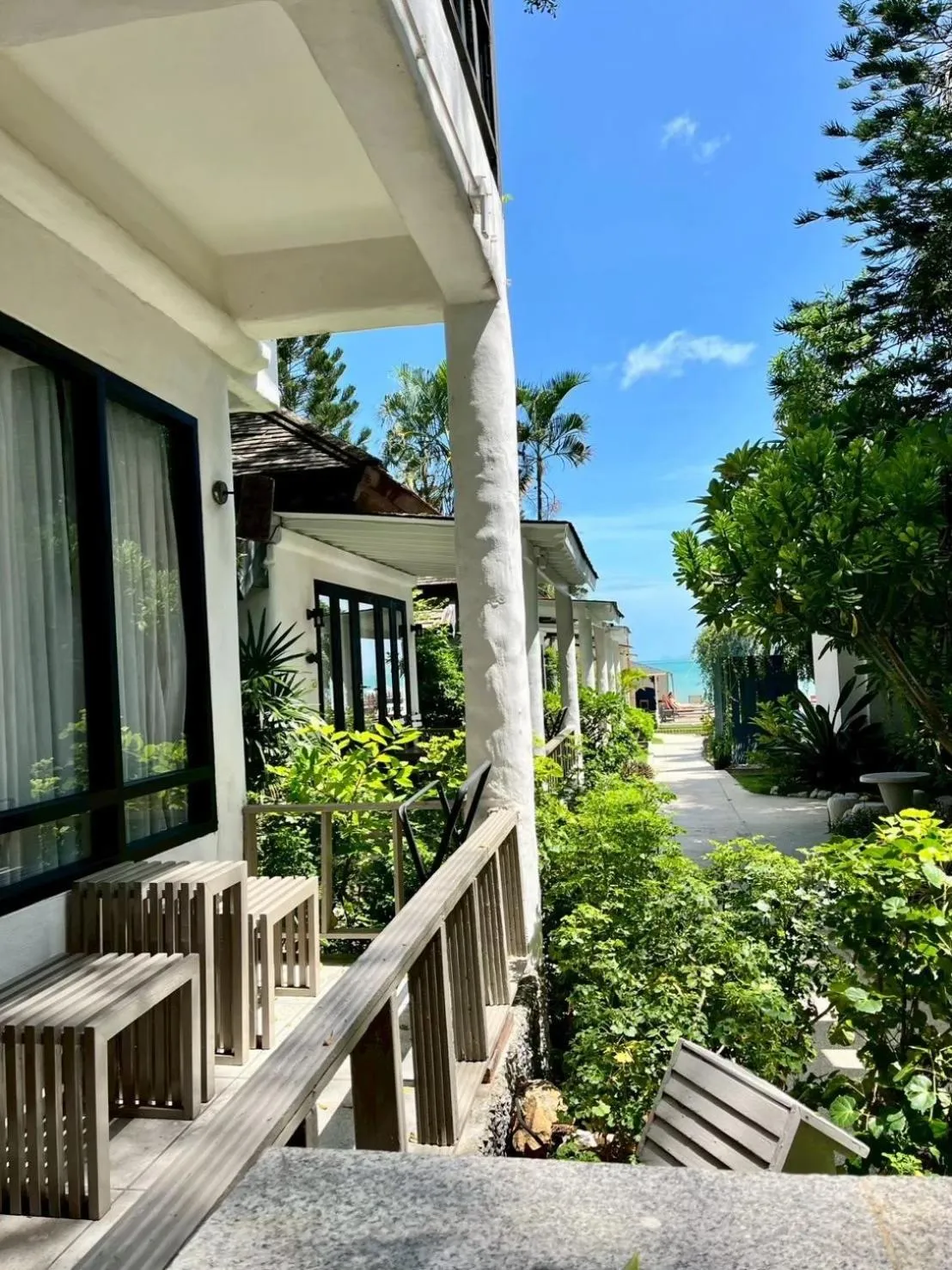 Balcony/Terrace in Punnpreeda Beach Resort - SHA Plus Certified