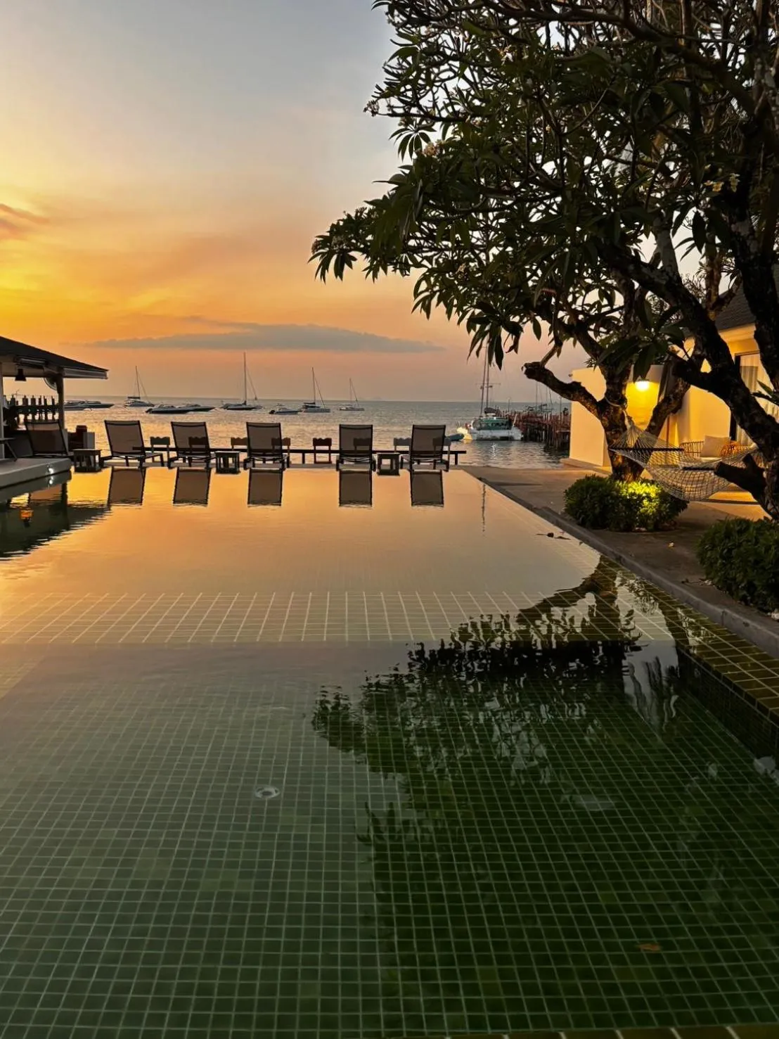 Pool view in Punnpreeda Beach Resort - SHA Plus Certified