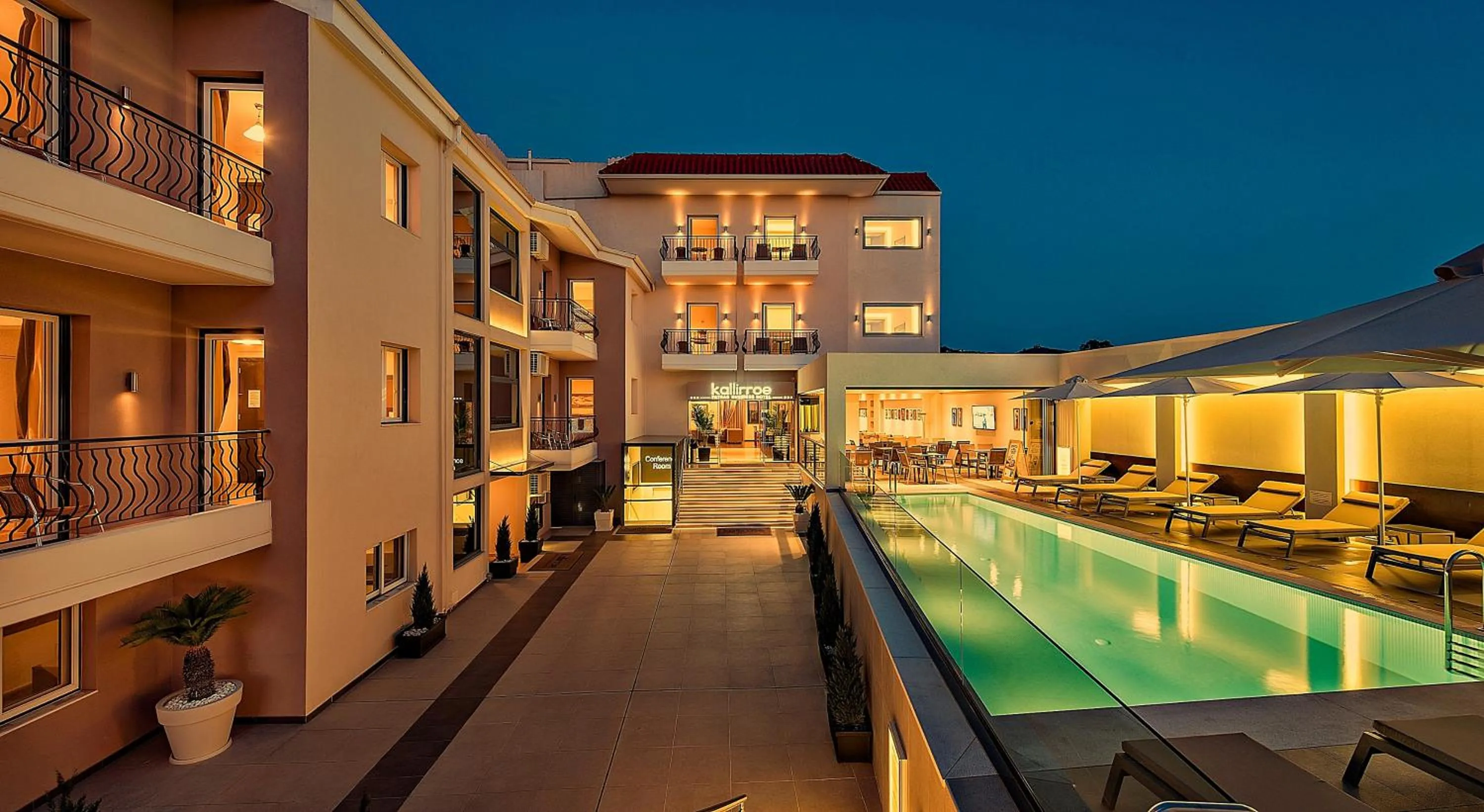 Facade/entrance in Kallirroe Hotel