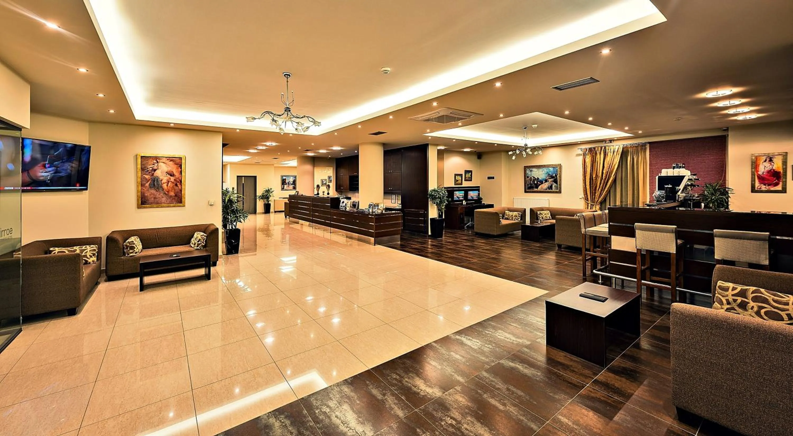 Living room in Kallirroe Hotel