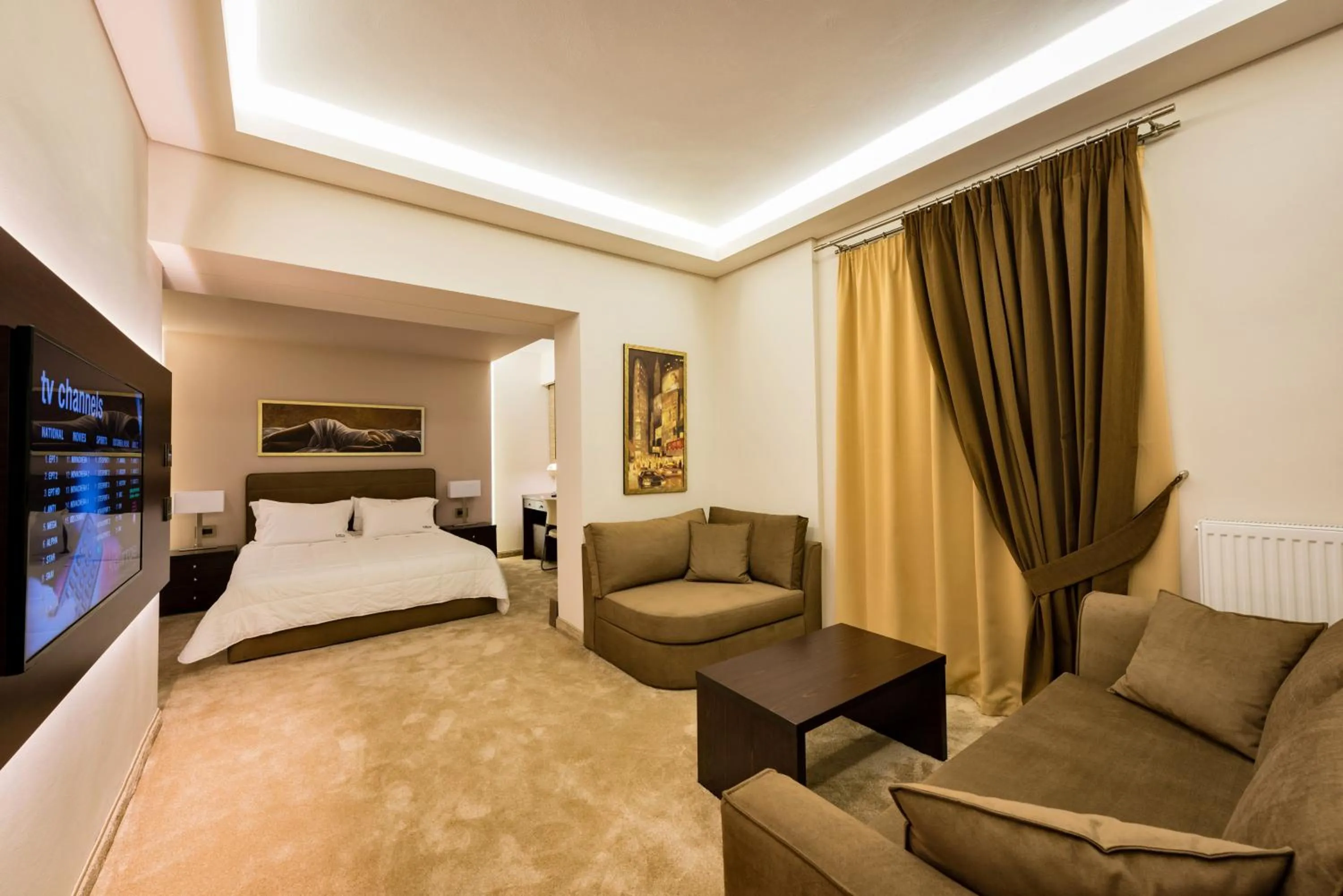 Seating area in Kallirroe Hotel