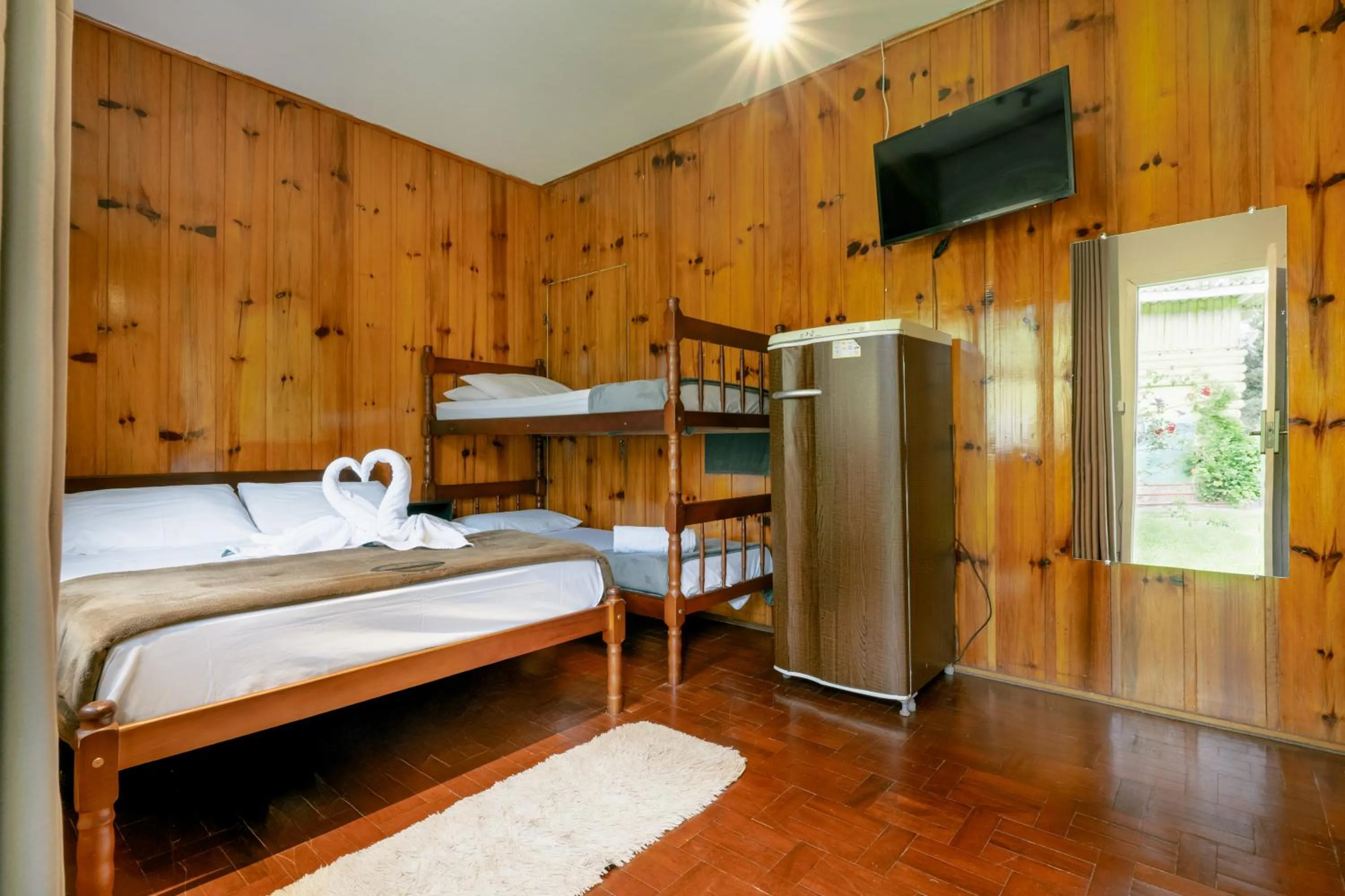 Bed in VELINN Pousada Casa de Campos Capivari House