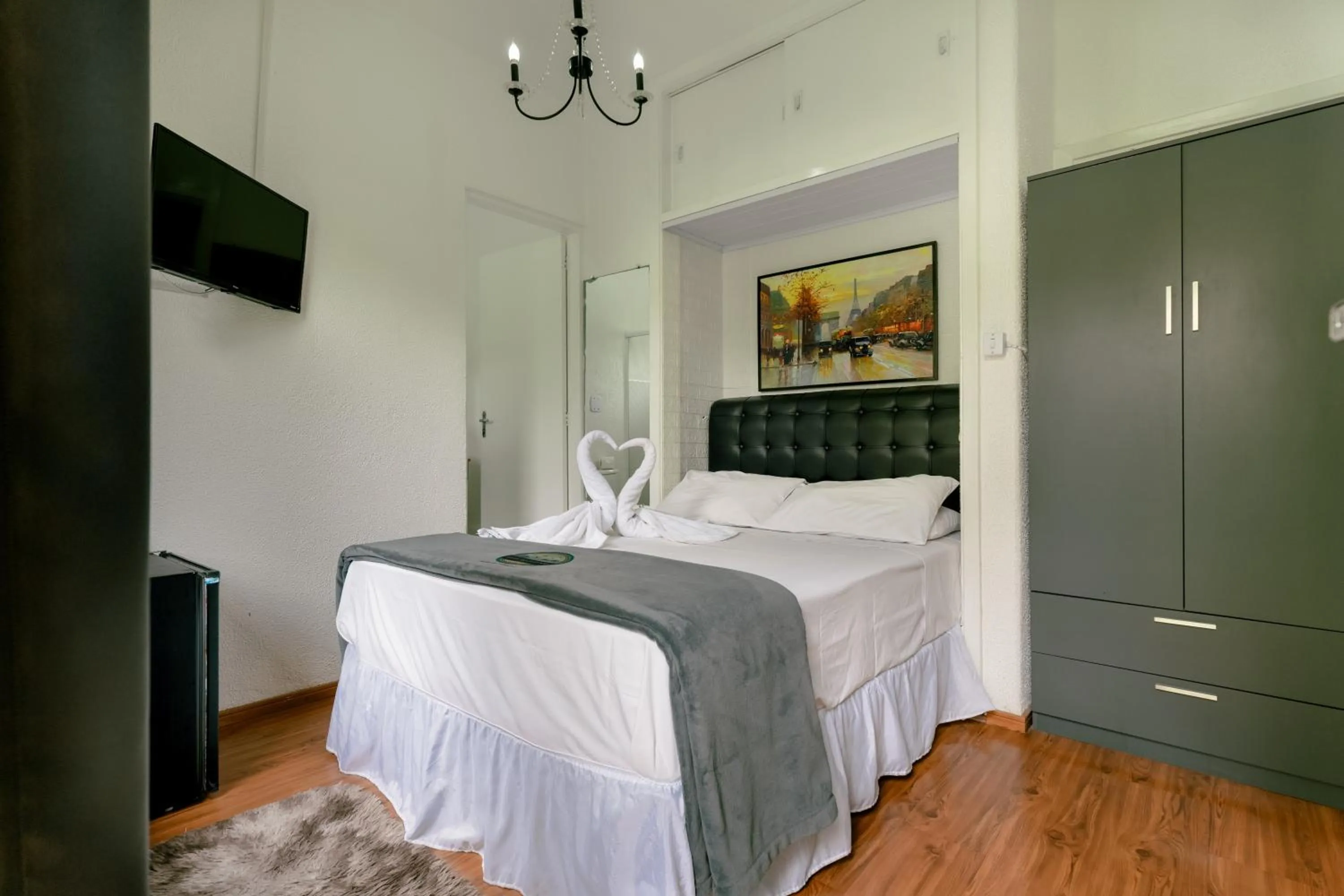 Bed in VELINN Pousada Casa de Campos Capivari House