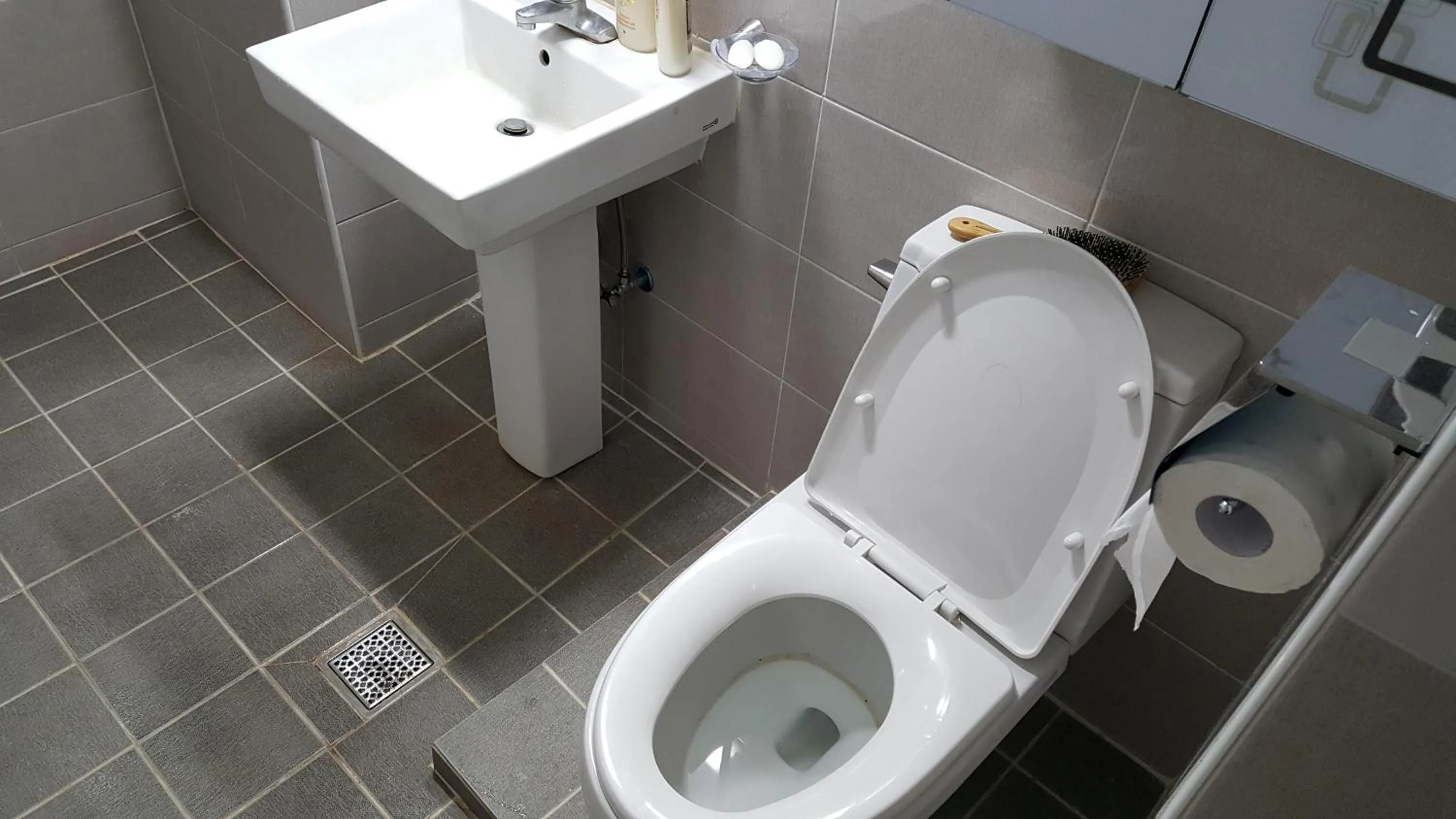 Toilet in Guest House Manna