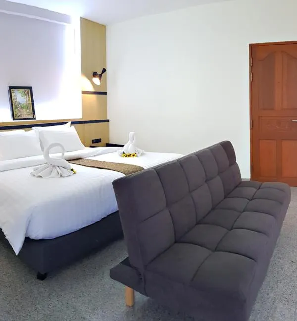 Bed in The Route Sriracha Hotel And Residence