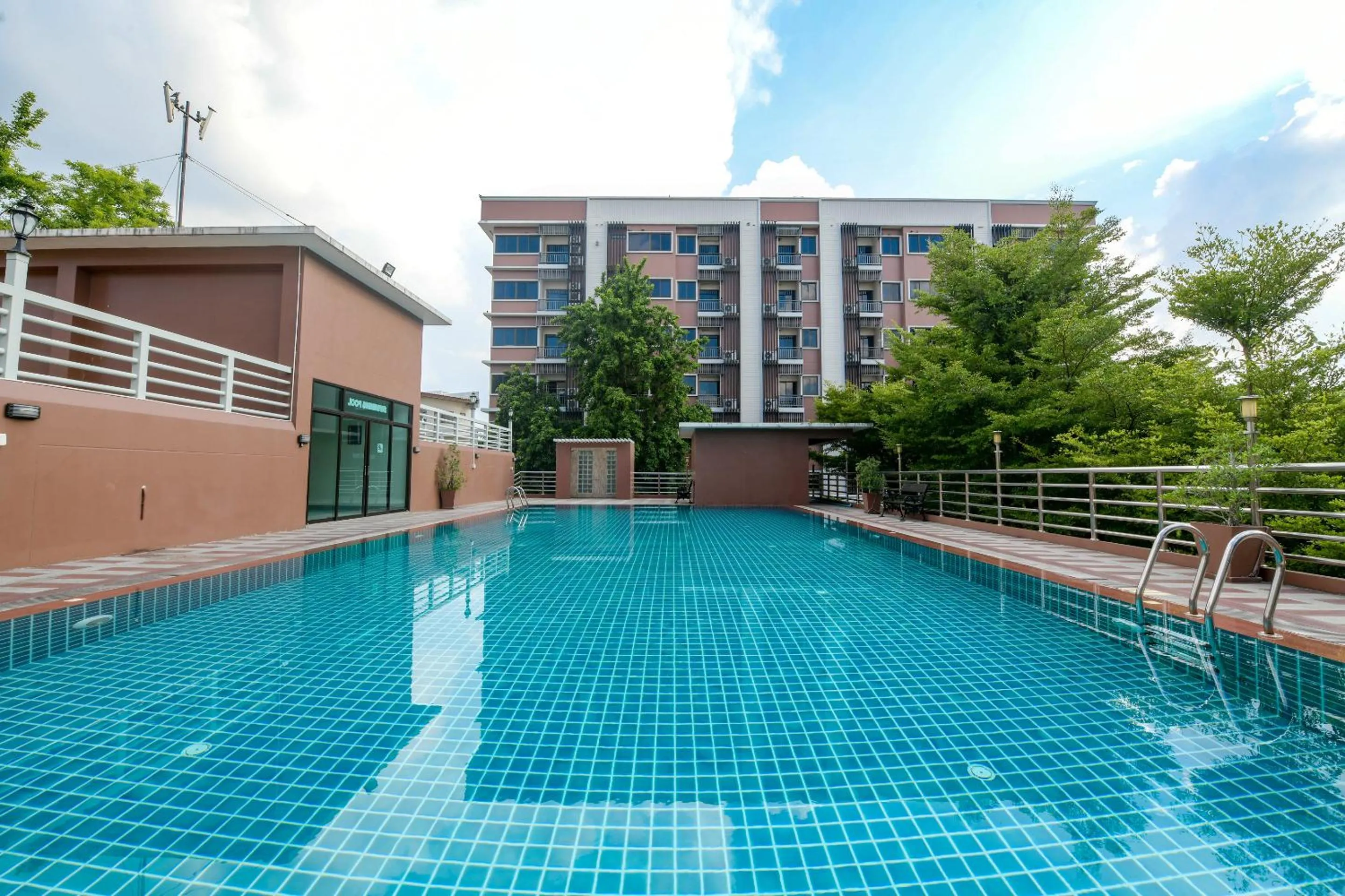 Swimming pool in The Route Sriracha Hotel And Residence