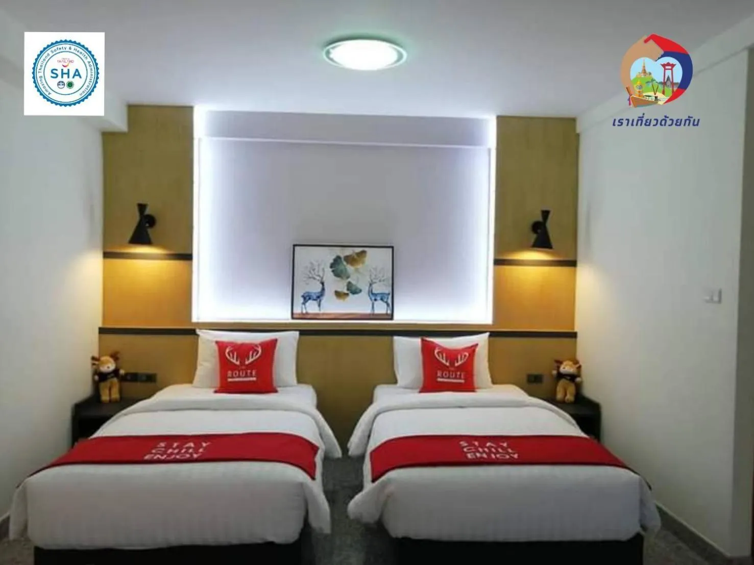 Bedroom, Bed in The Route Sriracha Hotel And Residence