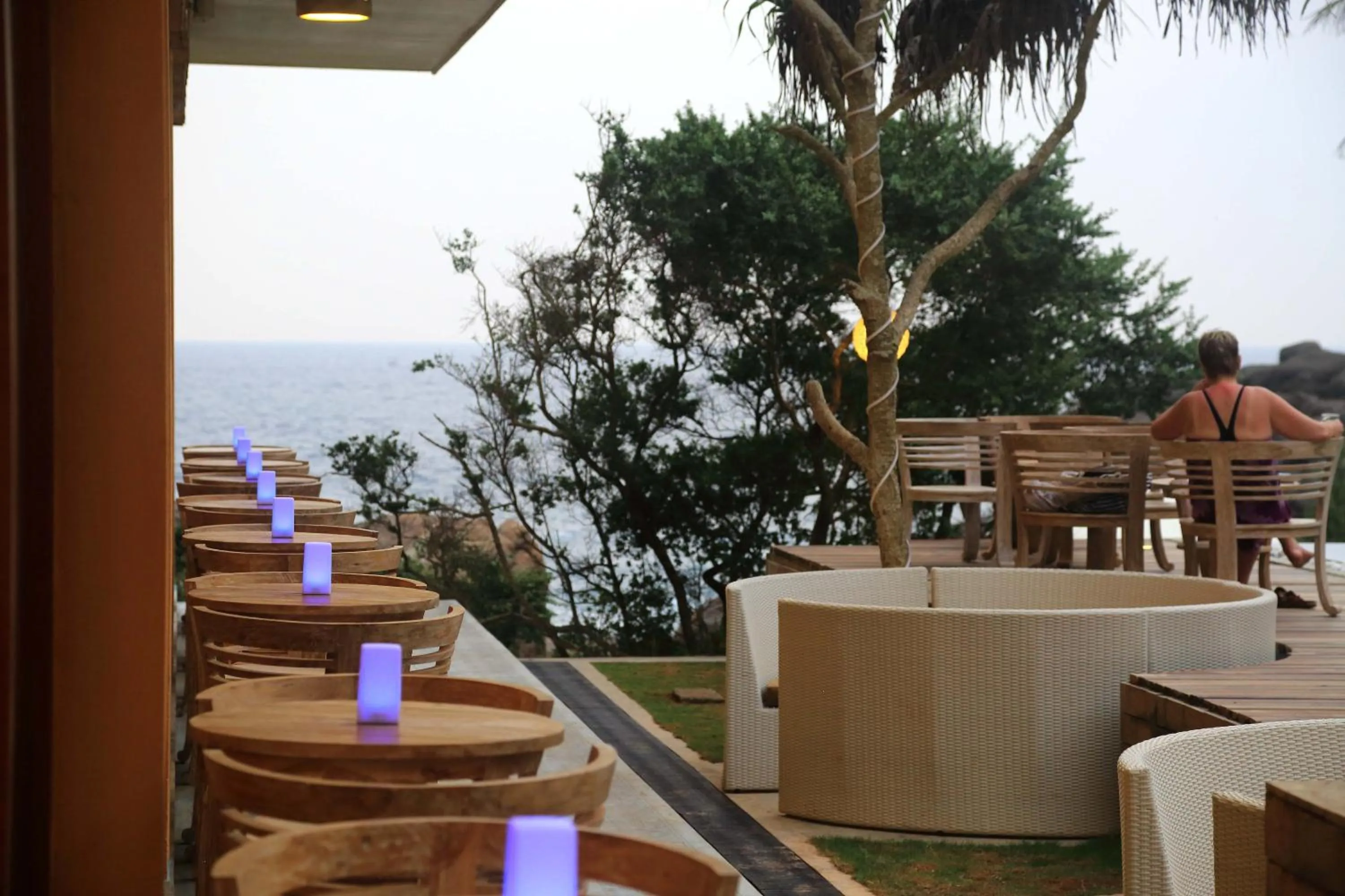 People in Thaproban Pavilion Waves