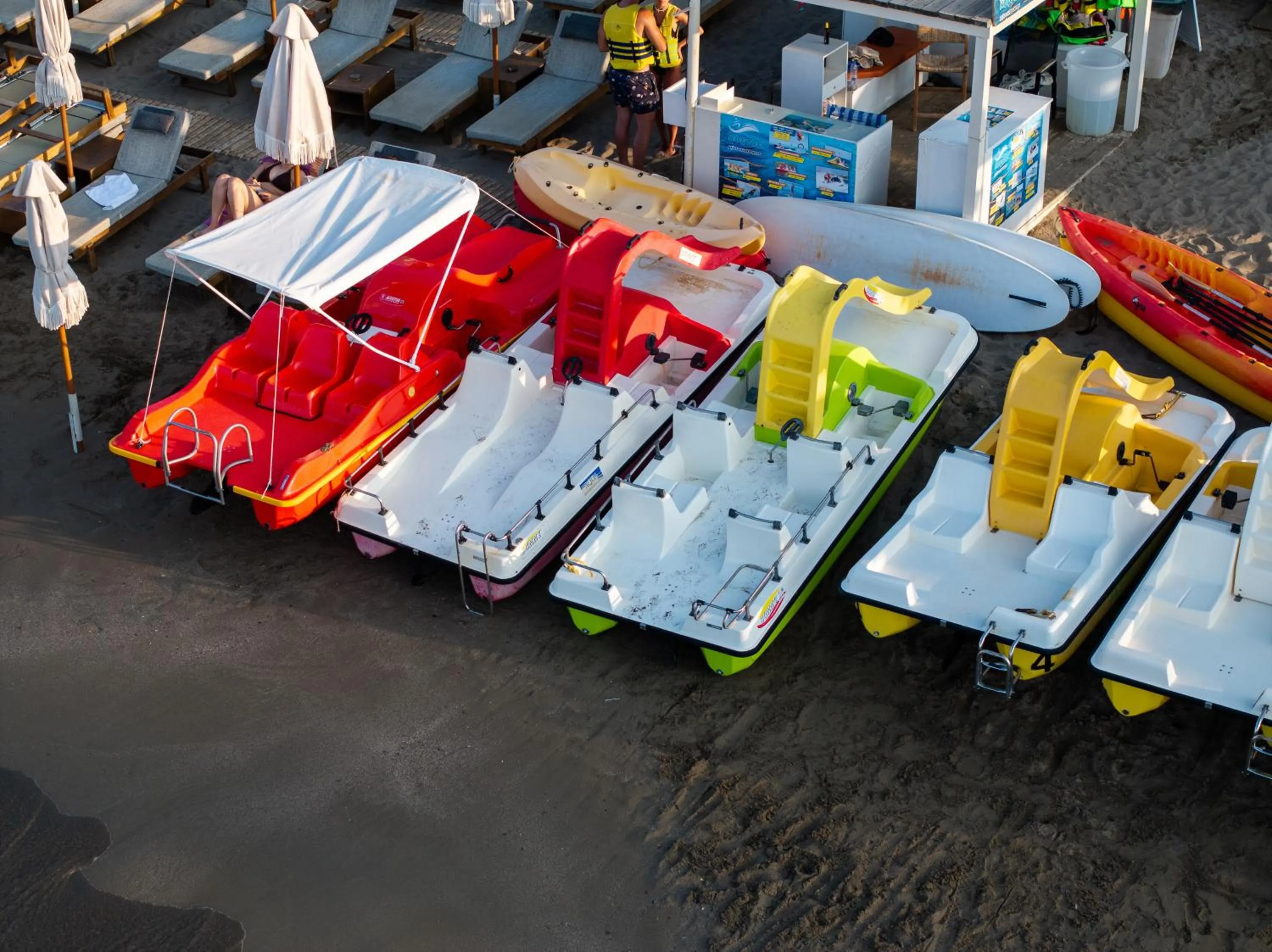 Aqua park in Nostos Beach Boutique Hotel