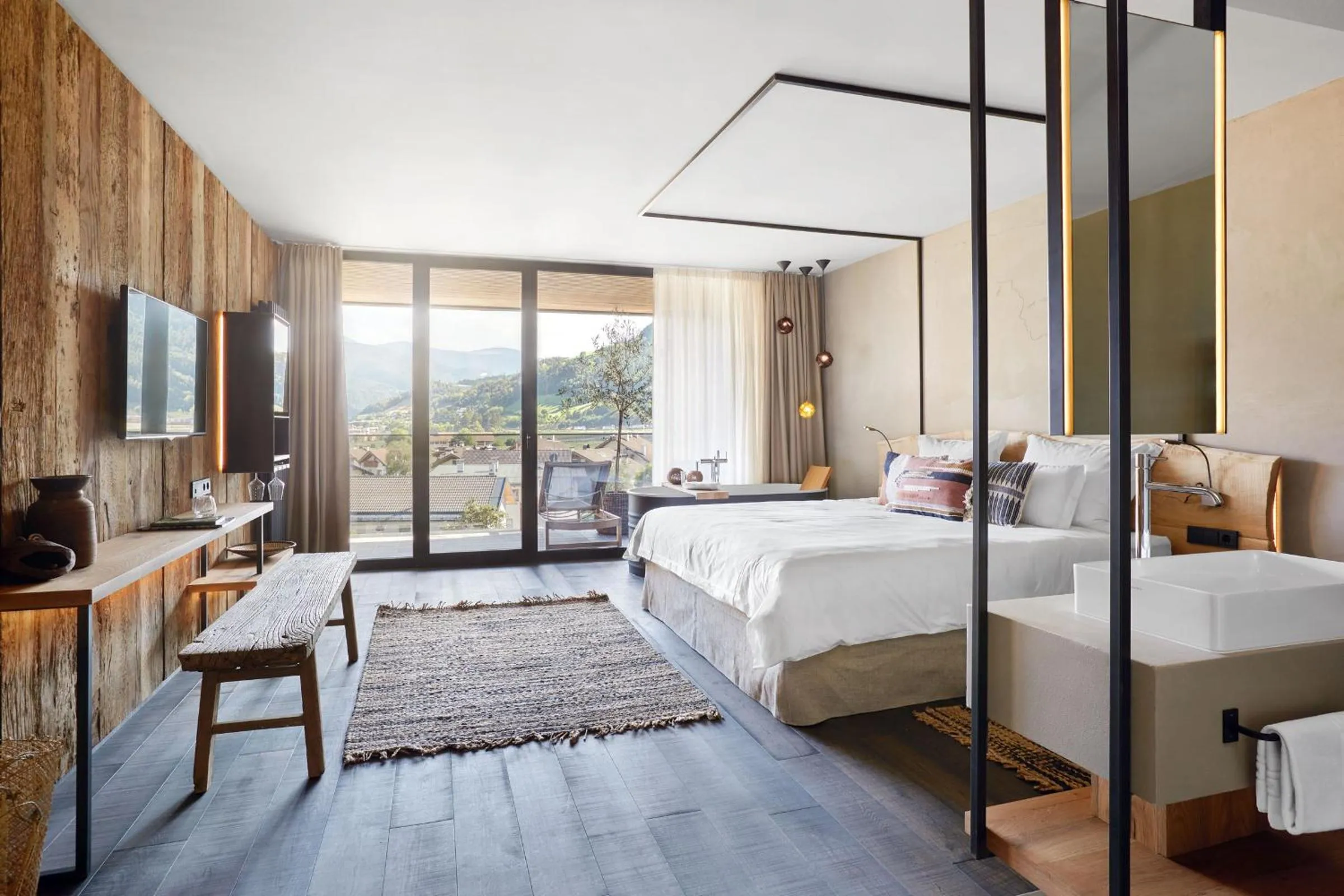 Photo of the whole room, Bed in Hotel Löwenhof