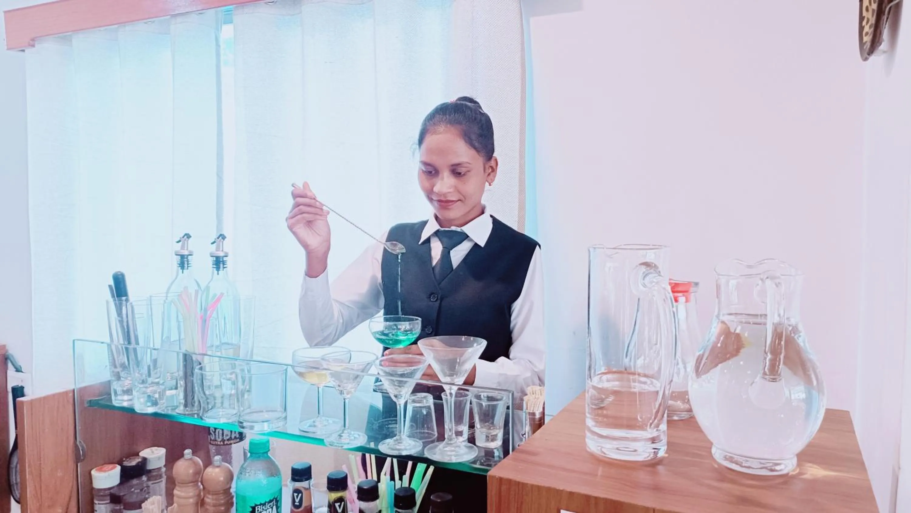 Lounge or bar in The Bodhgaya Hotel School