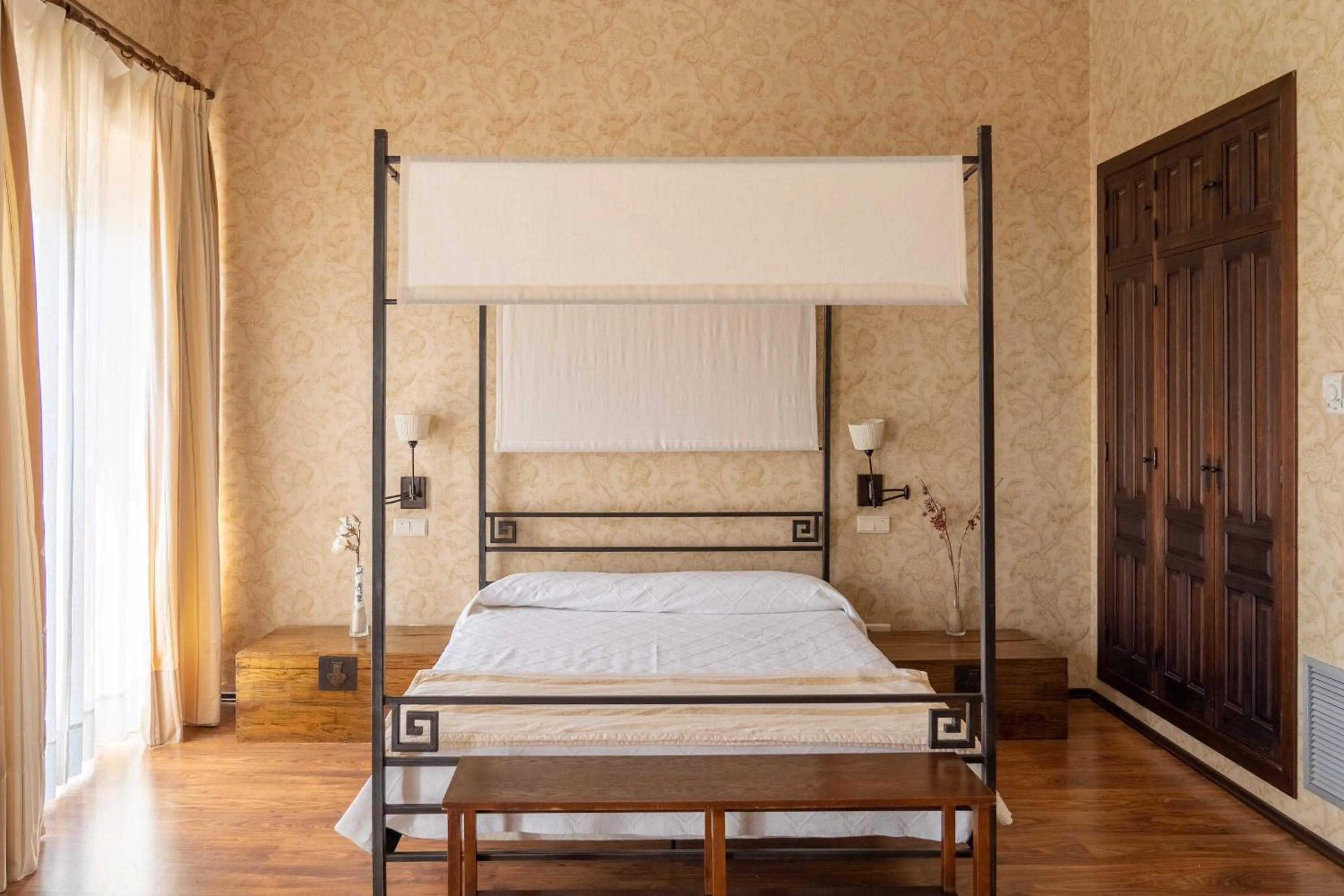 Bed in Posada Real Restaurante El Linar Del Zaire