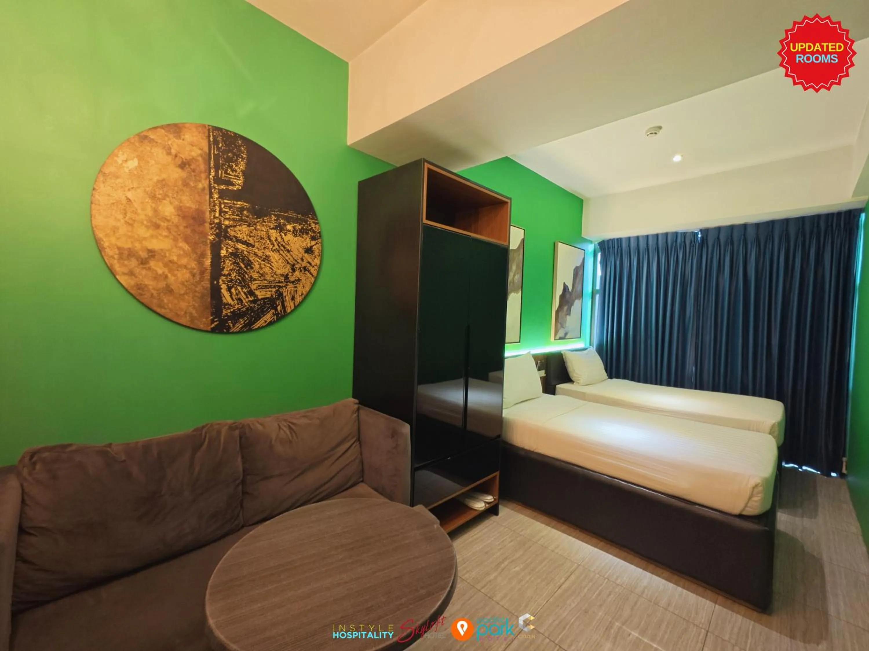 Bed in Skyloft Hotel