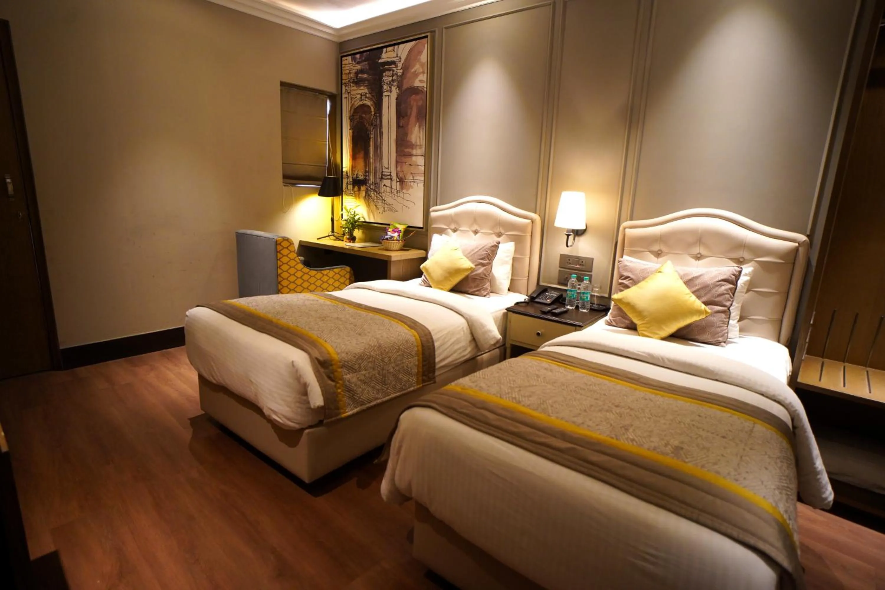 Bed in The Corus Hotel