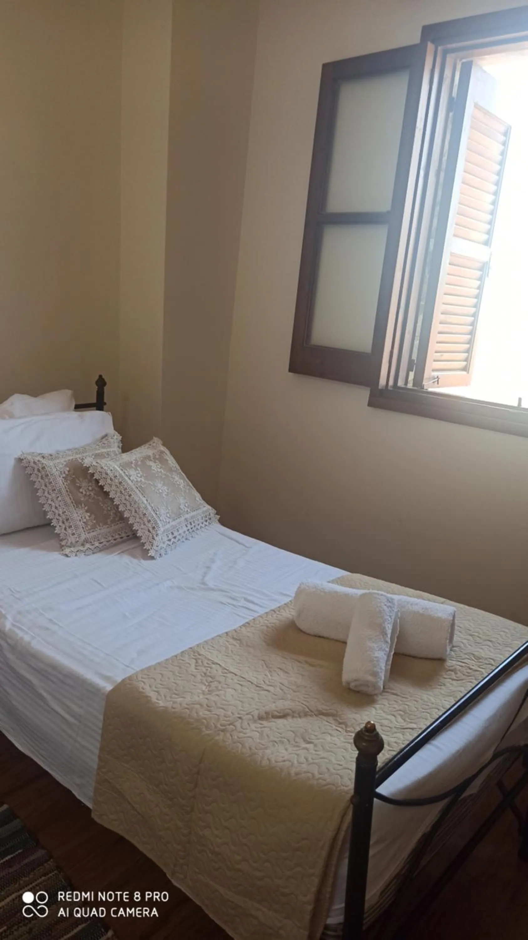 Bed in Lefkara Hotel