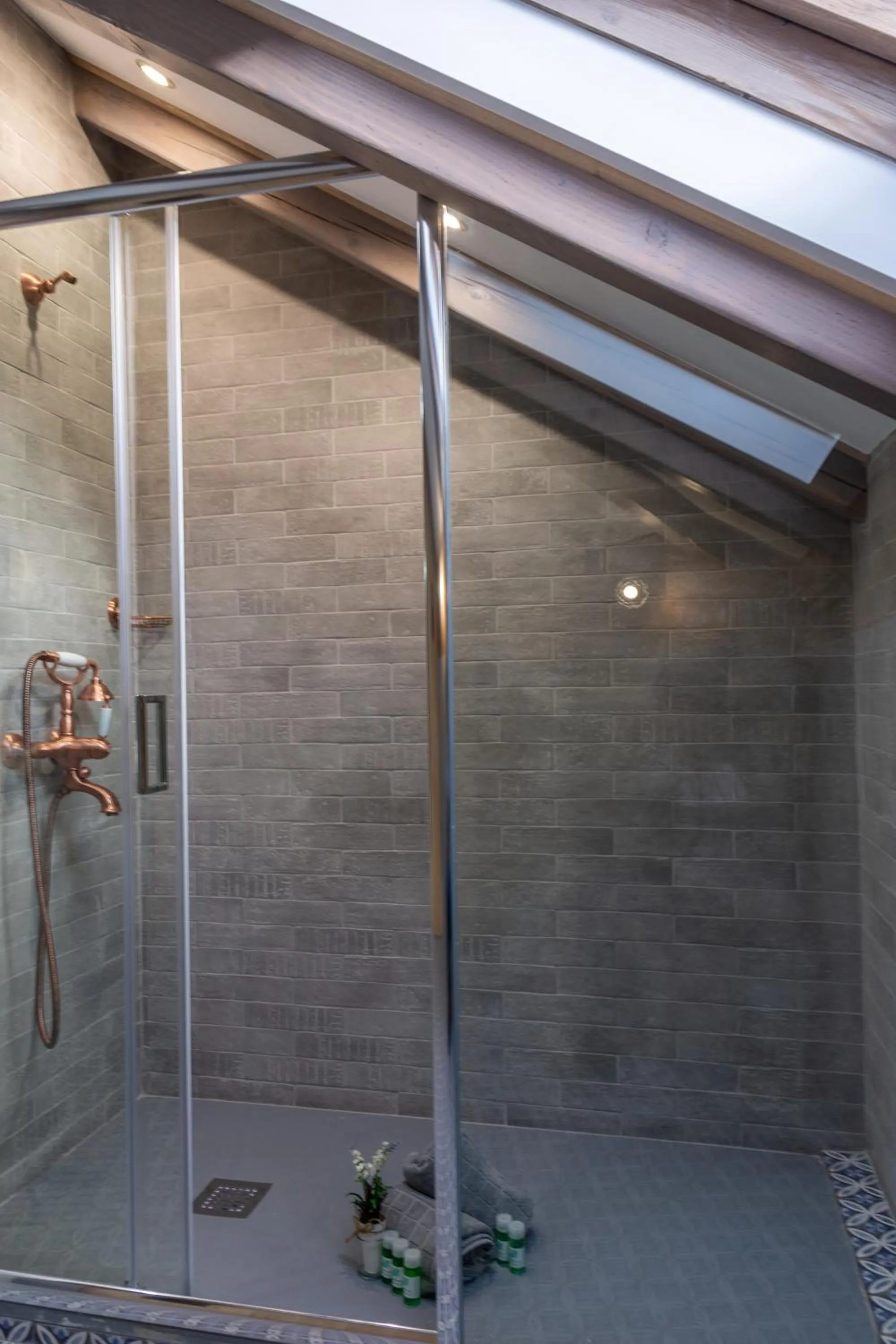 Shower in Villa Virginia Hotel