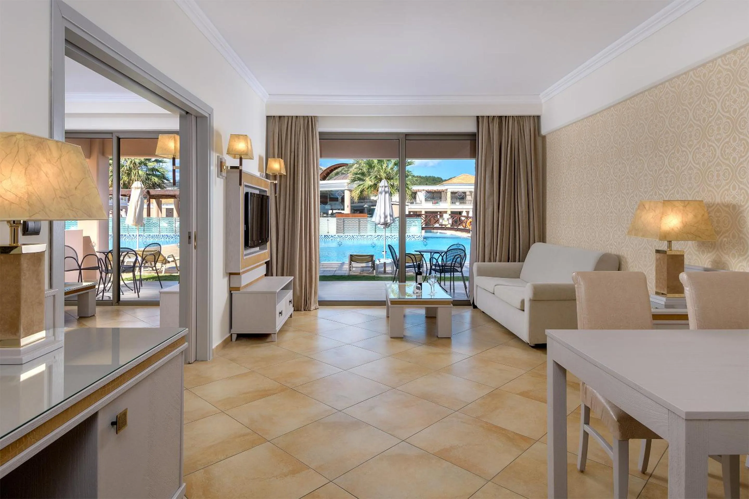 Seating area in La Marquise Luxury Resort Complex