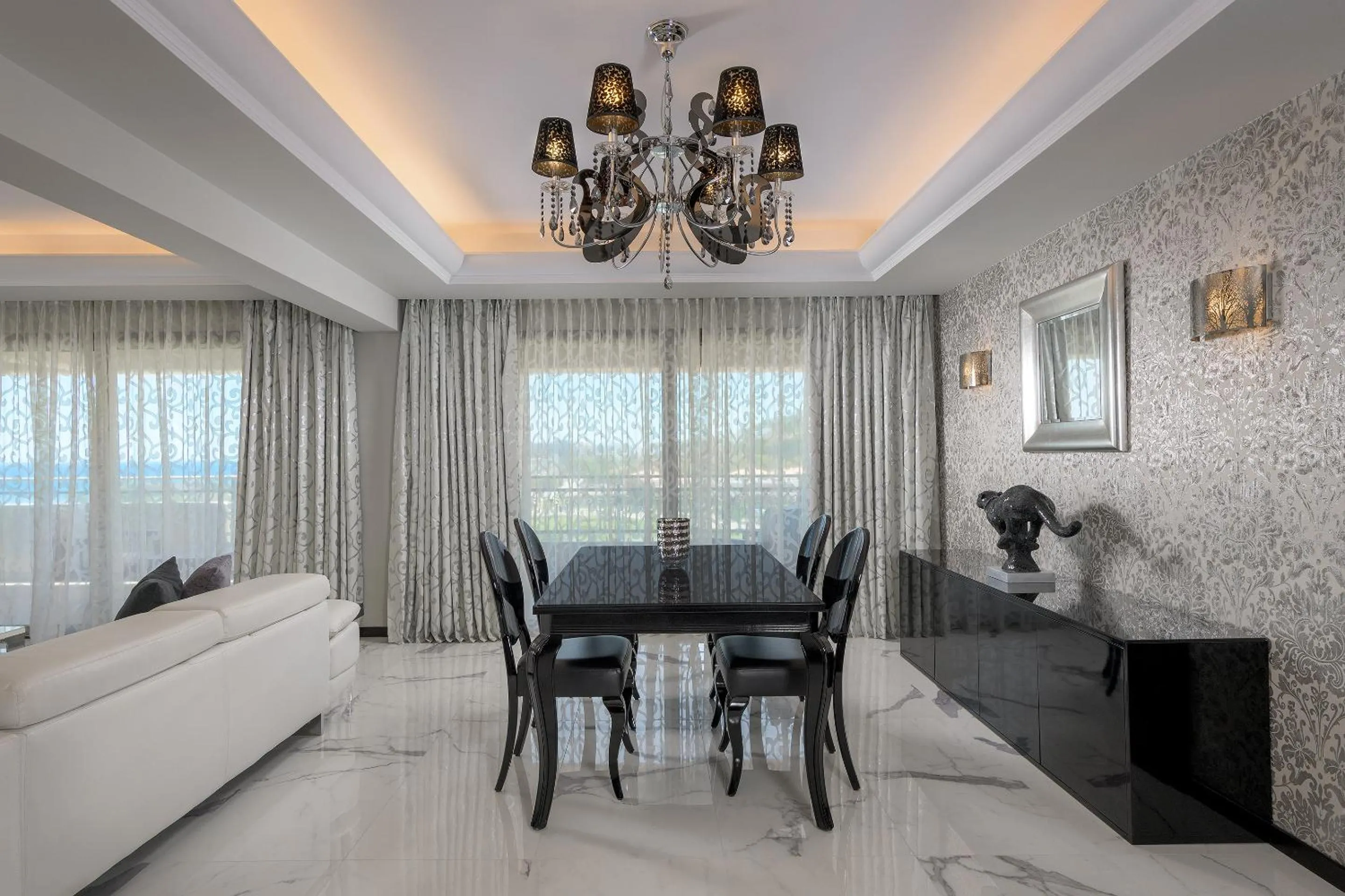 Dining area in La Marquise Luxury Resort Complex