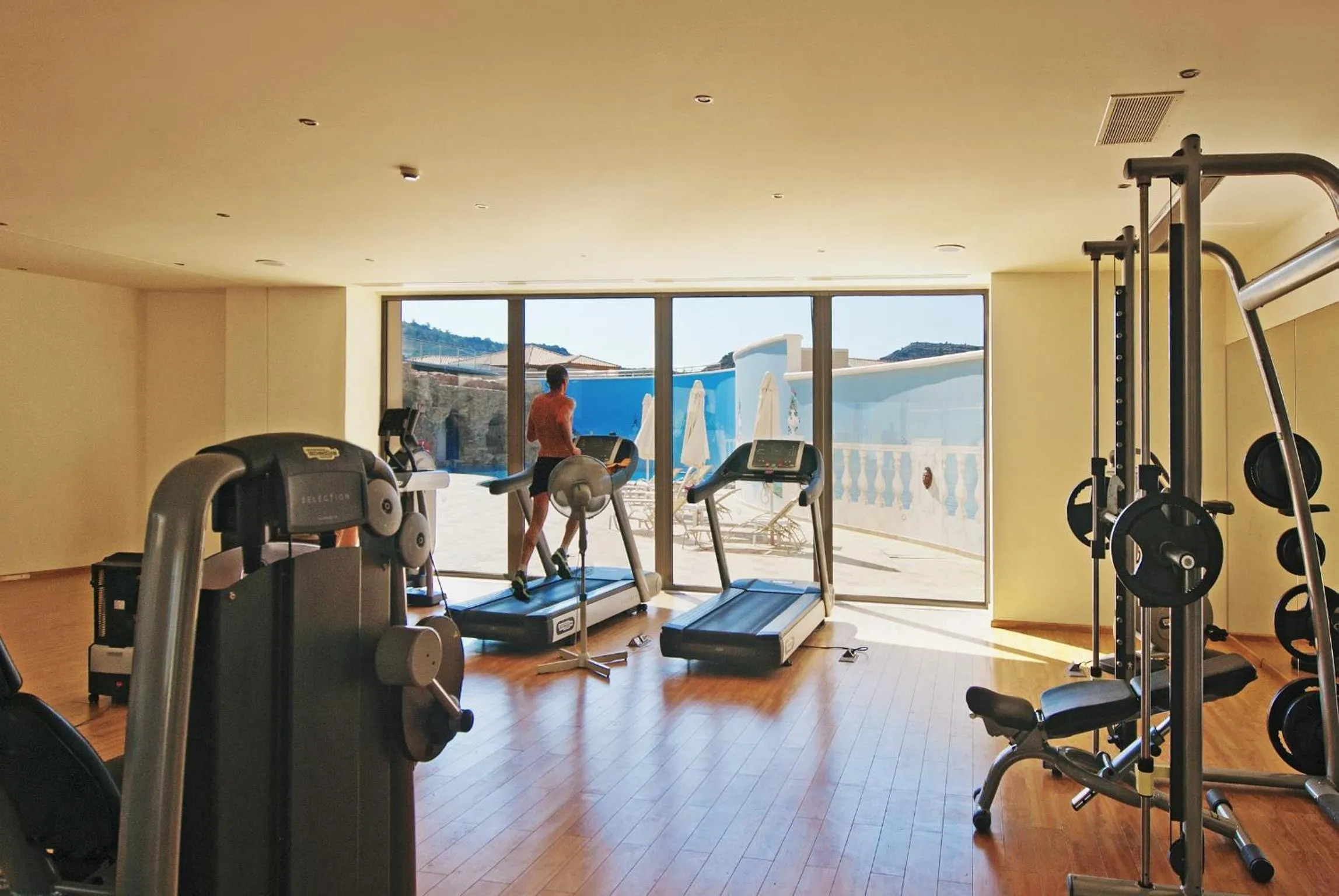 Fitness centre/facilities in La Marquise Luxury Resort Complex