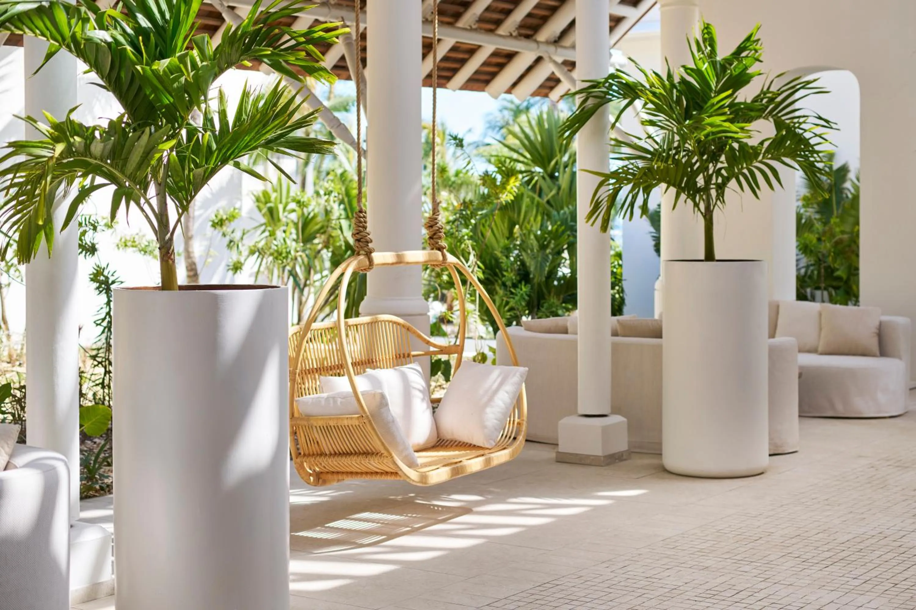 Seating area in LUX* Belle Mare Resort & Villas