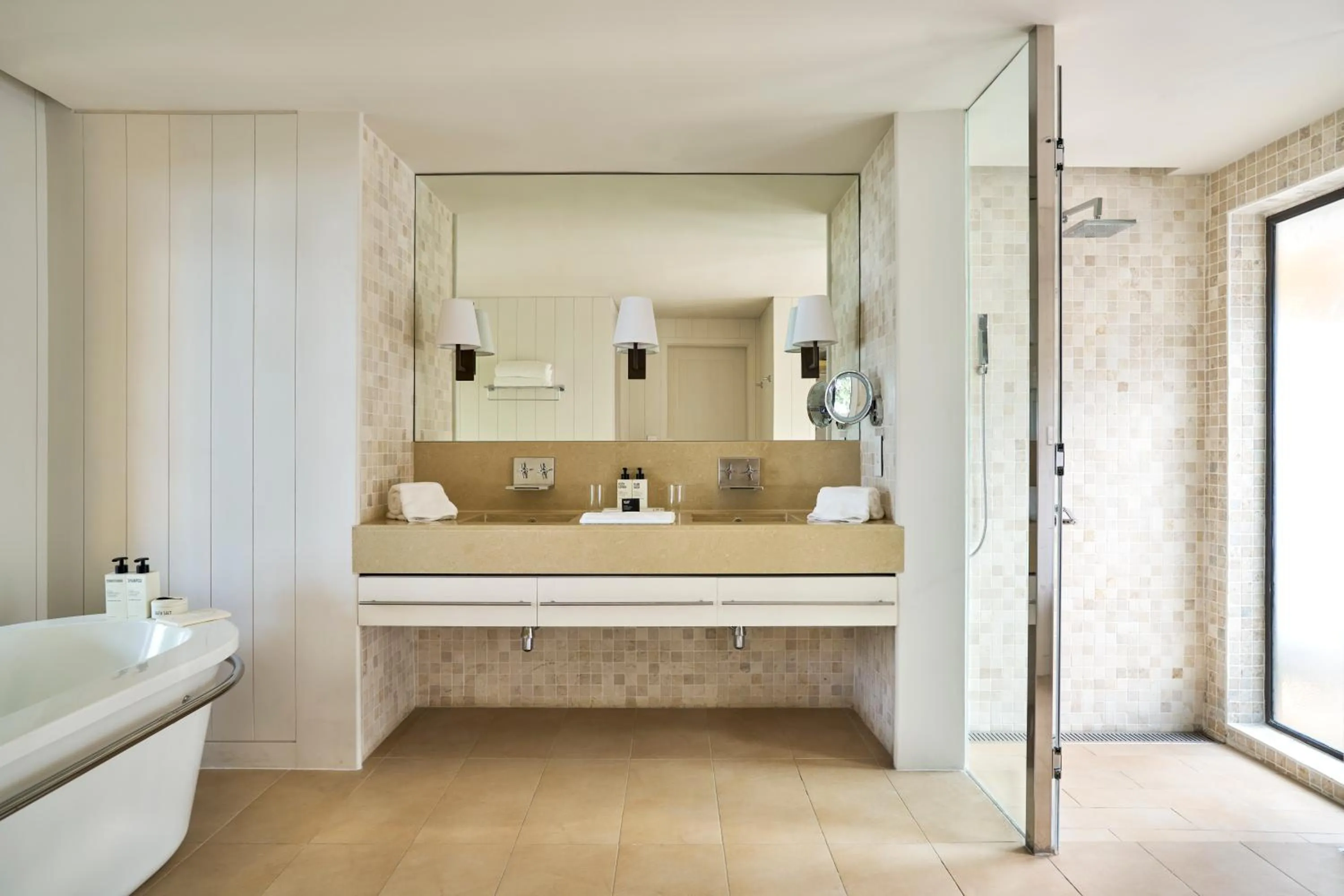 Bathroom in LUX* Belle Mare Resort & Villas