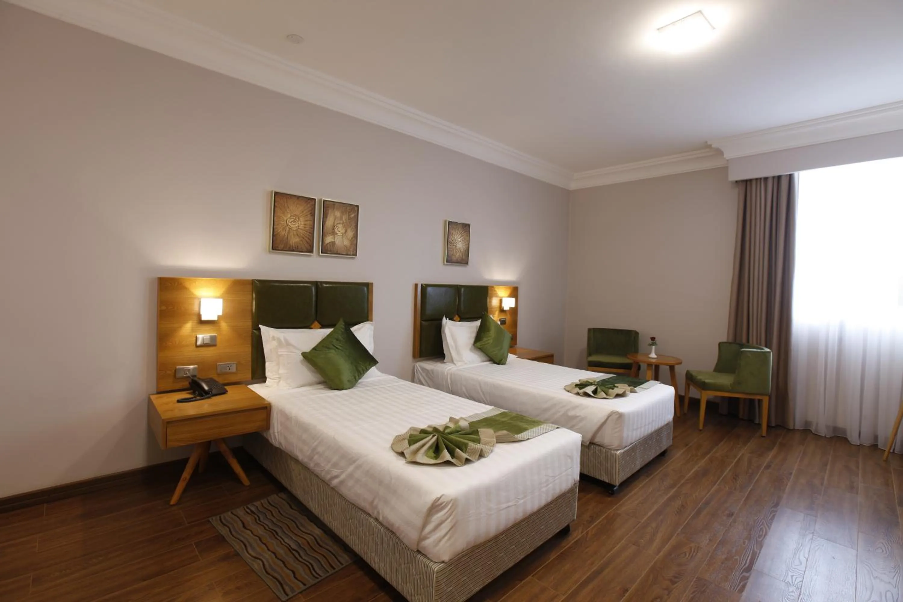 View (from property/room), Bed in Sabon Hotel