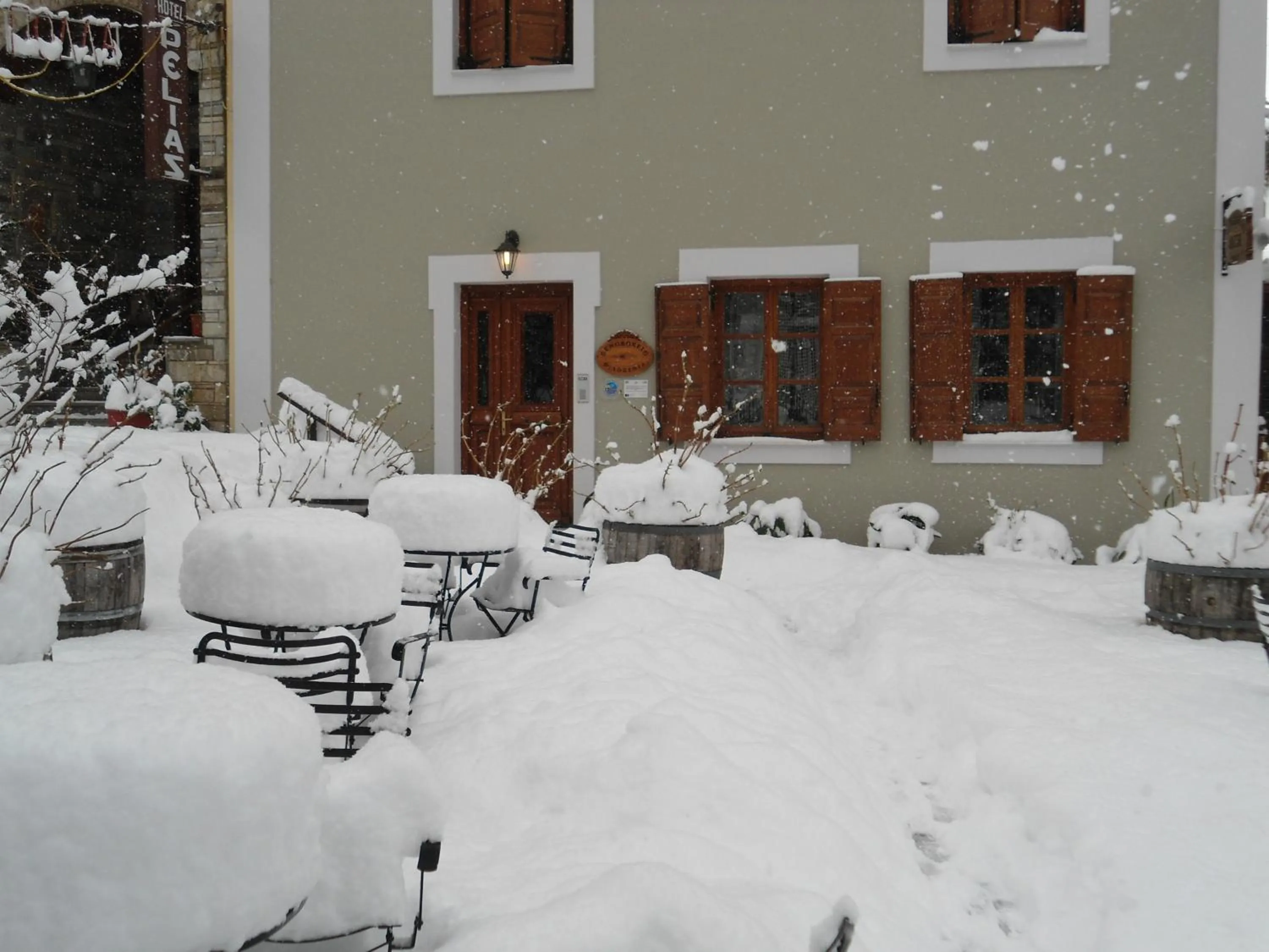 Facade/entrance in Hotel Filoxenia