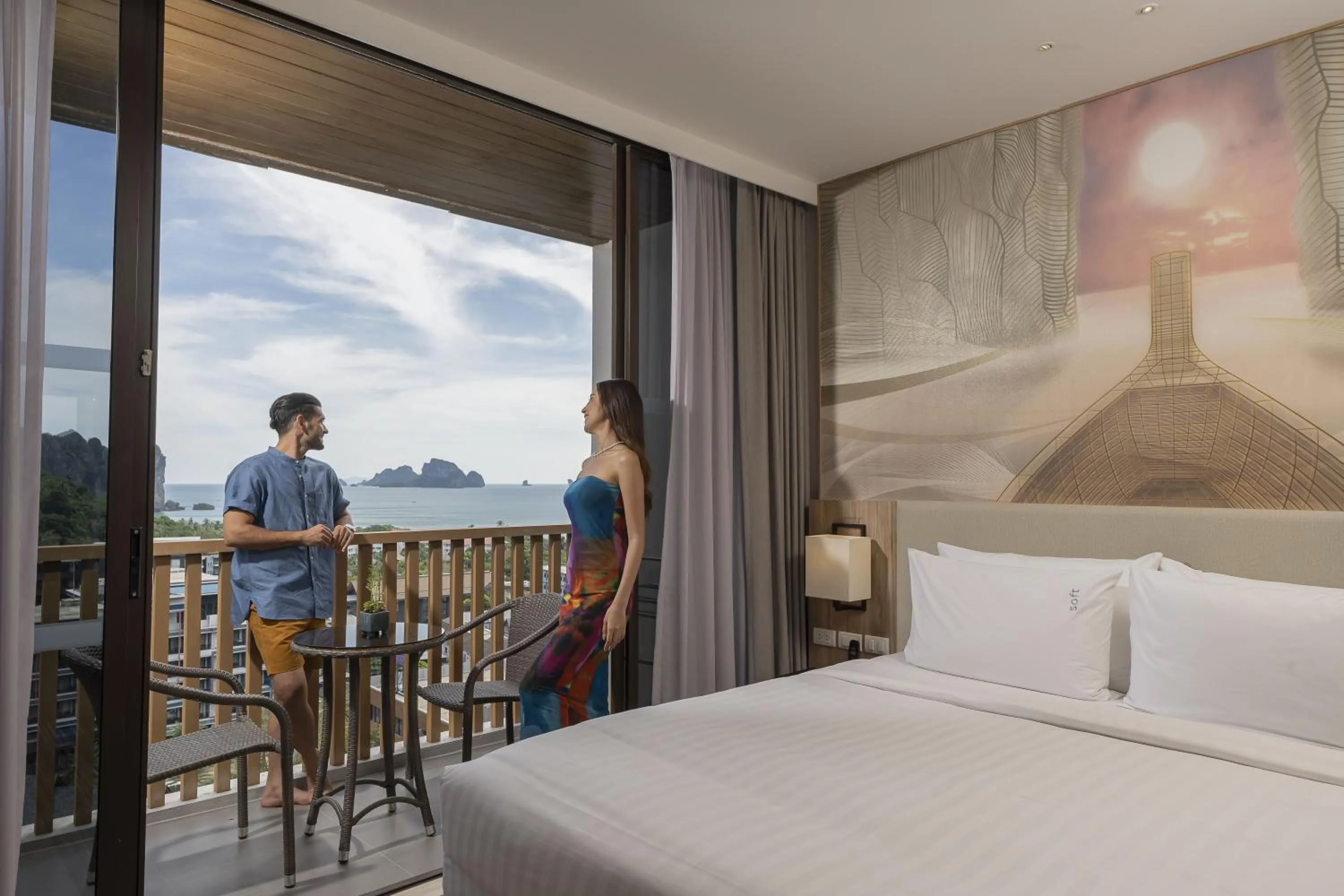 Balcony/Terrace, Bed in Holiday Inn Resort Krabi Ao Nang Beach by IHG