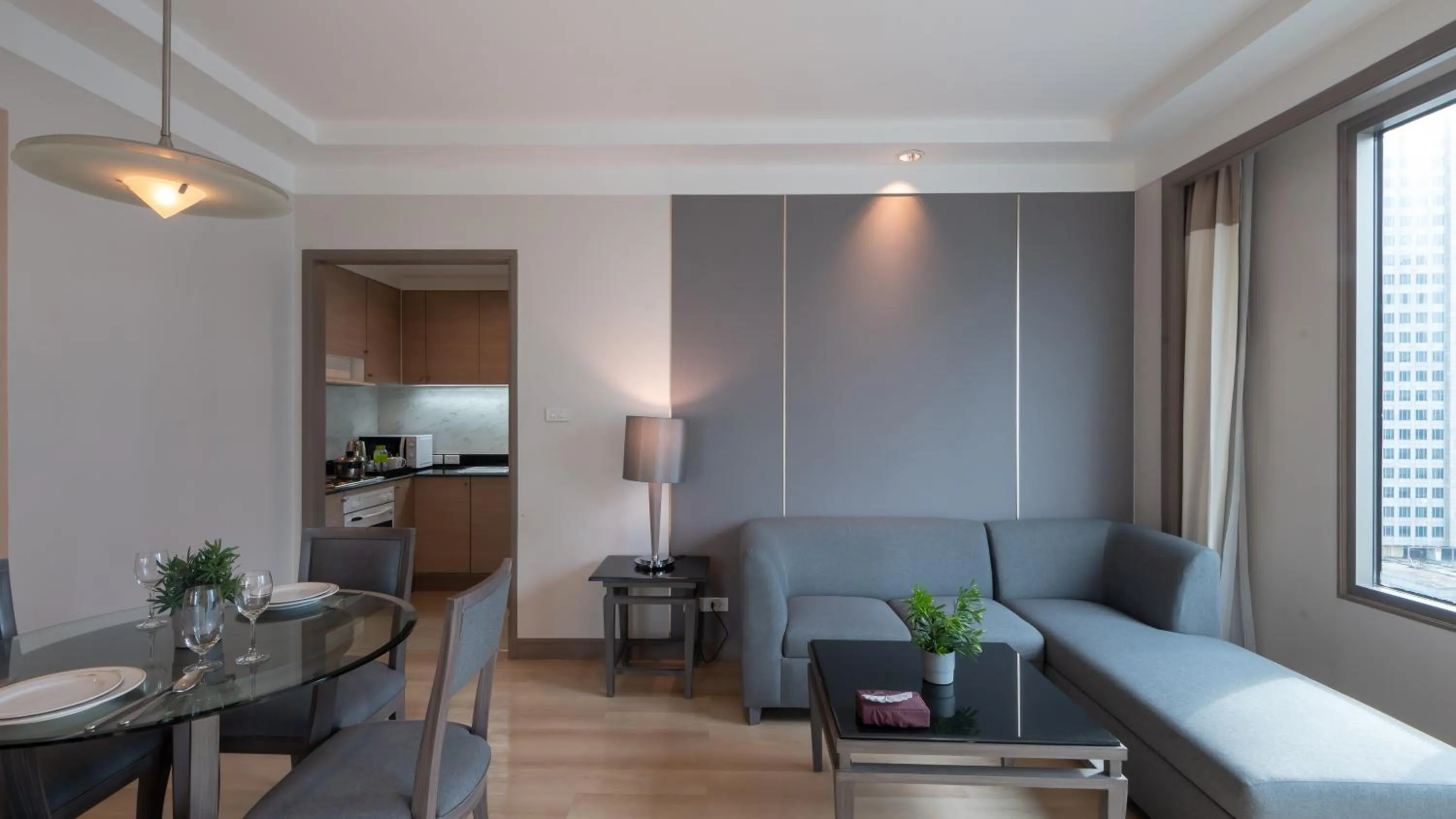 Kitchen or kitchenette in Jasmine City Hotel