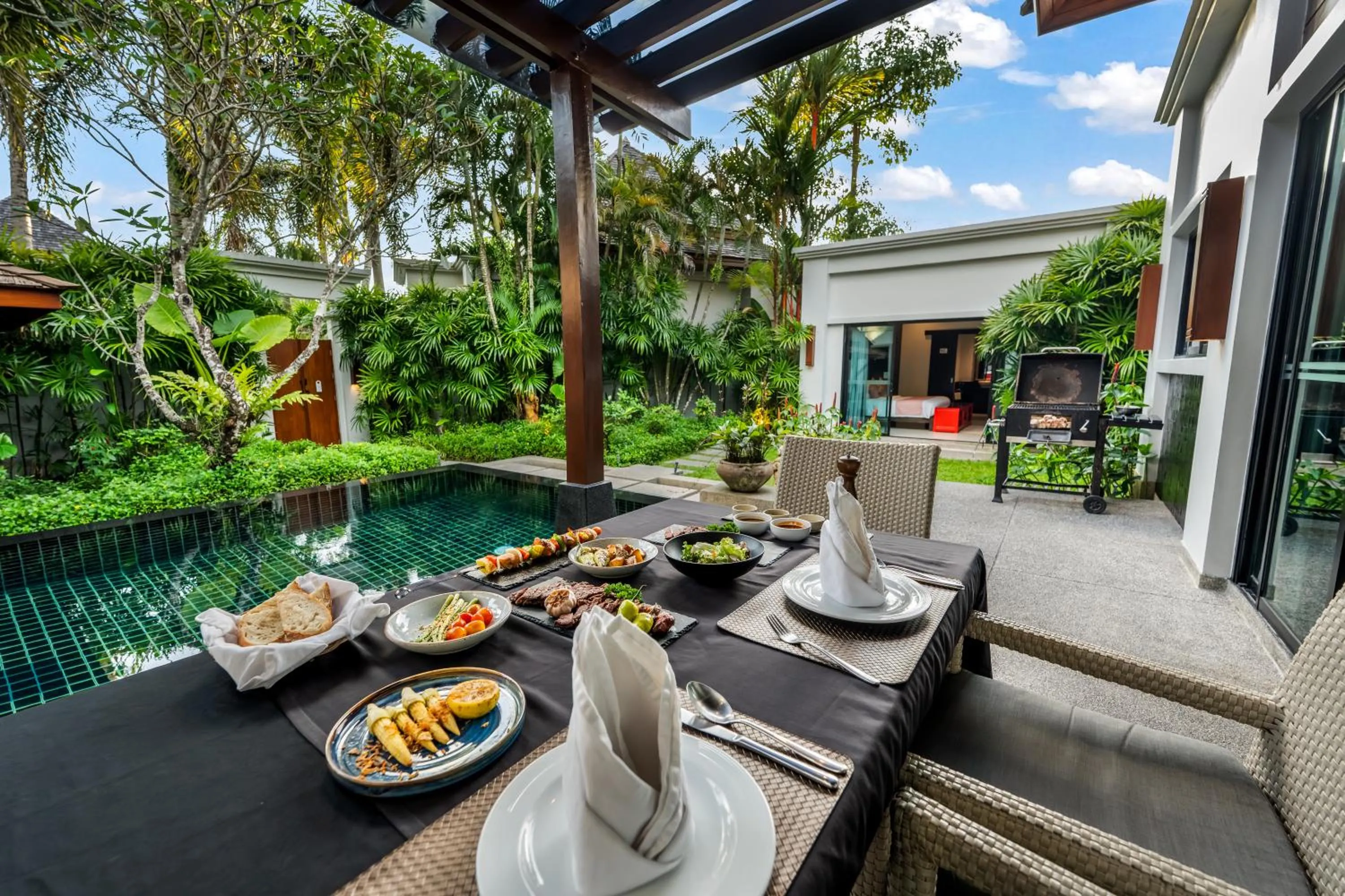 BBQ facilities in The Bell Pool Villa Resort Phuket