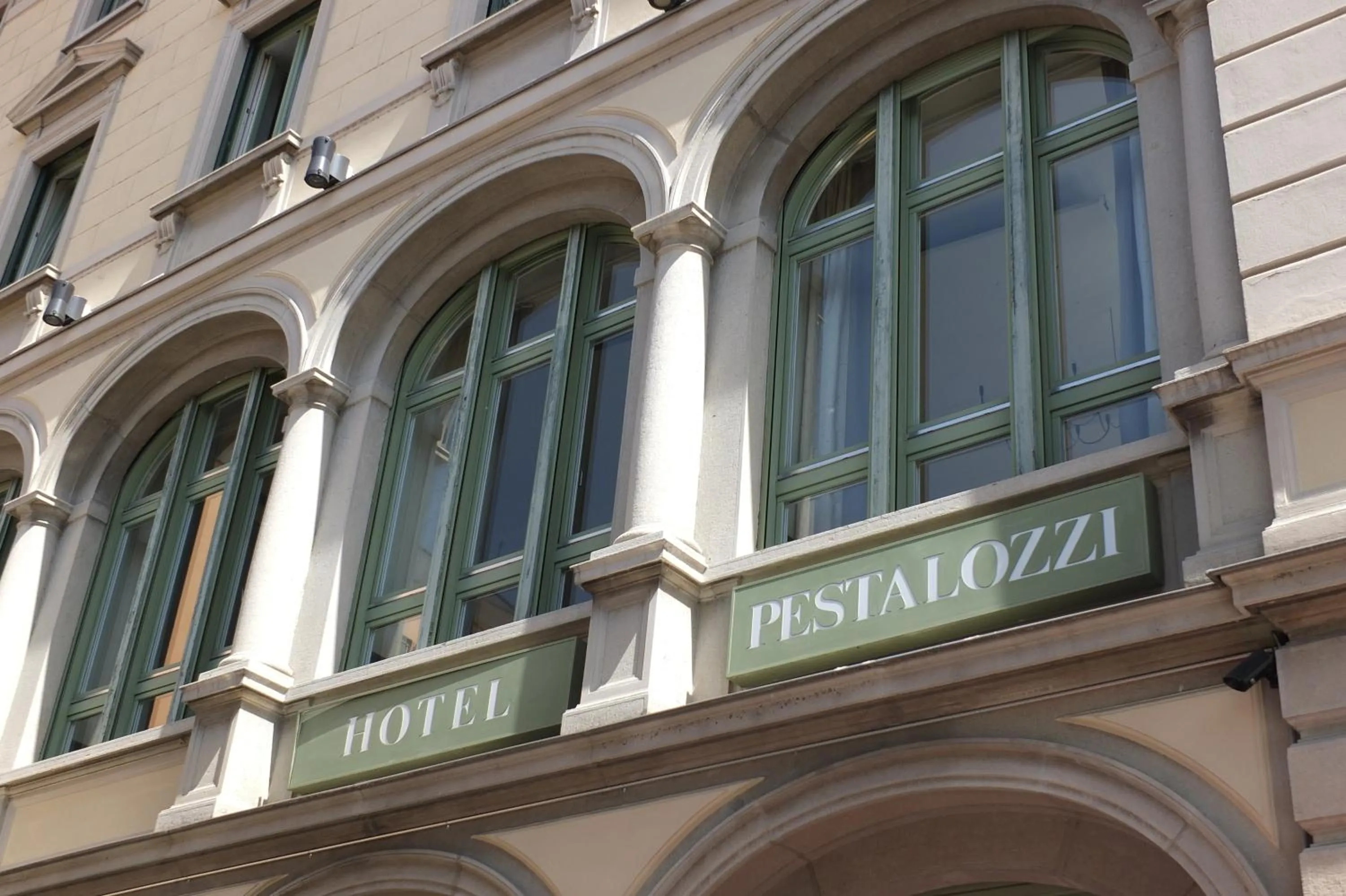 Facade/entrance in Hotel Pestalozzi Lugano