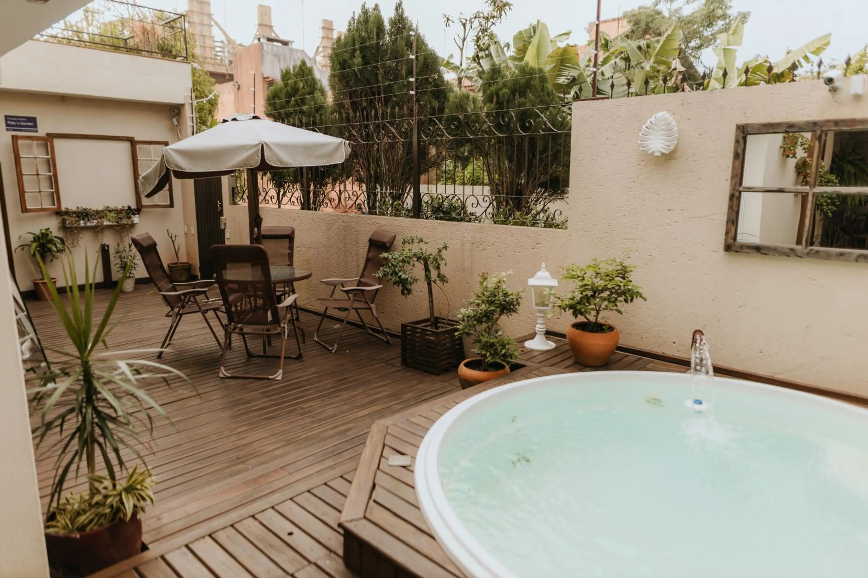 Balcony/Terrace in Pousada Paty´s Garden
