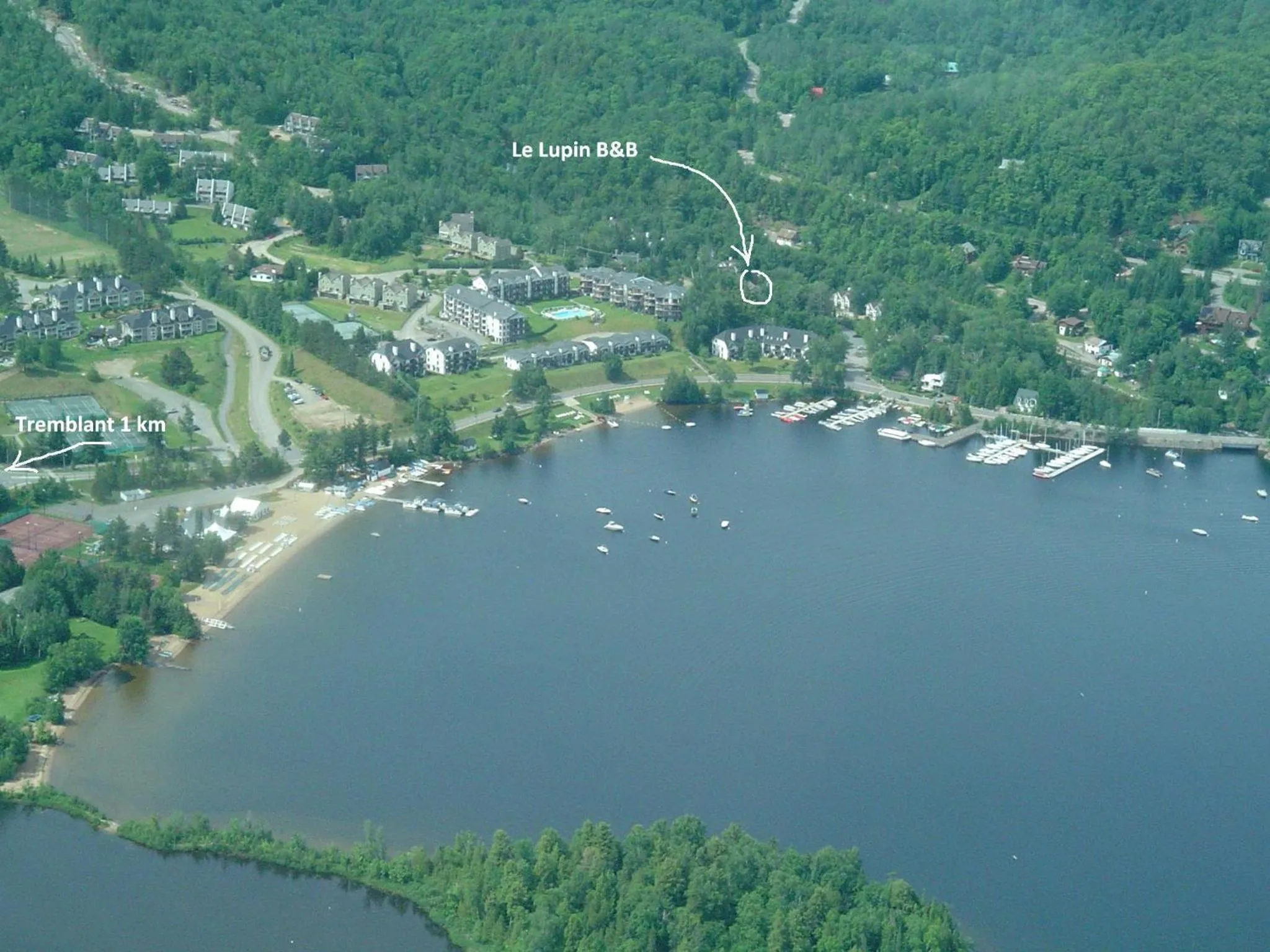 Bird's eye view in Auberge Le Lupin-Self Check-in
